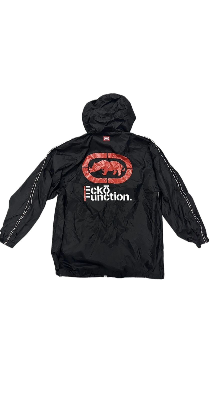 image of Ecko Unltd x Marc Ecko Vintage Marc Ecko Windbreaker Jacket in Black, Men's (Size XL)