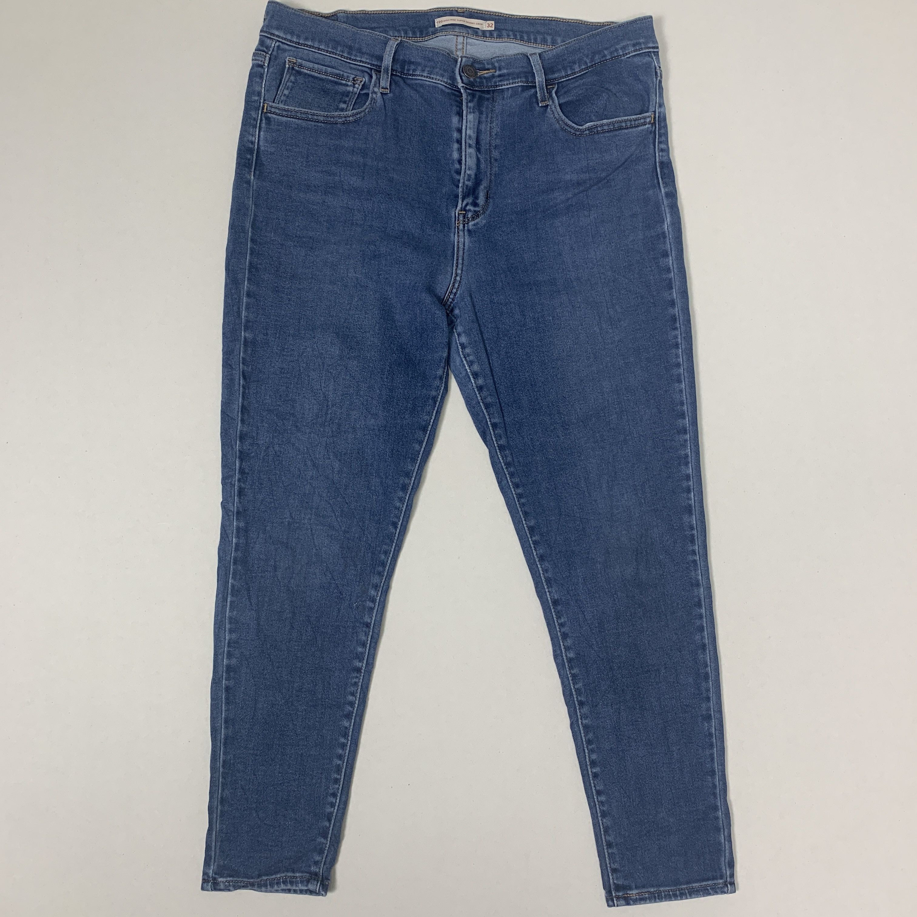 image of Levis 720 Blue Denim Jeans, Men's (Size 32)