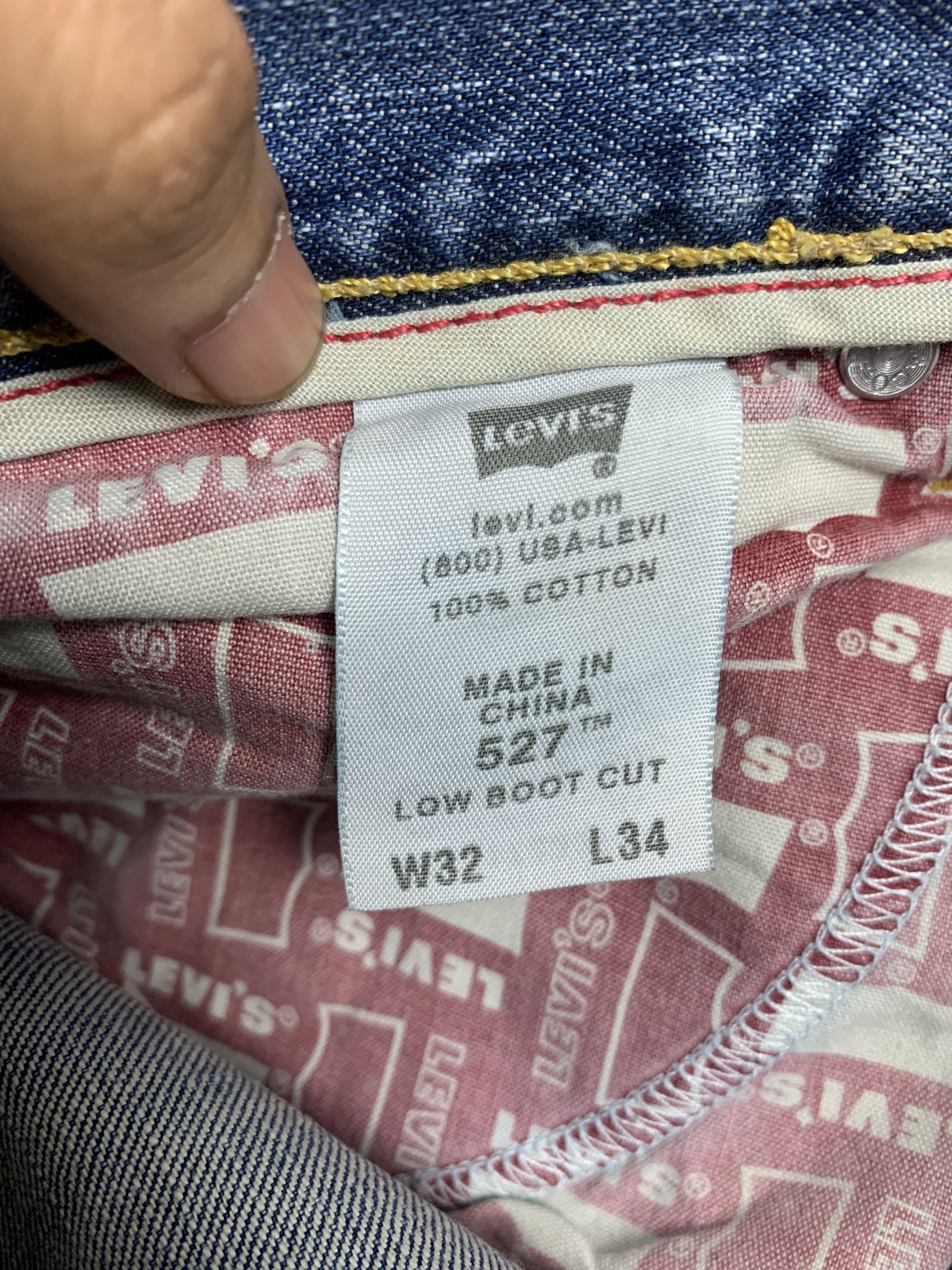 Levi's Vintage Levis 527 Boot Cut Distressed Faded Mid Wash Jeans Size US 31 - 15 Thumbnail