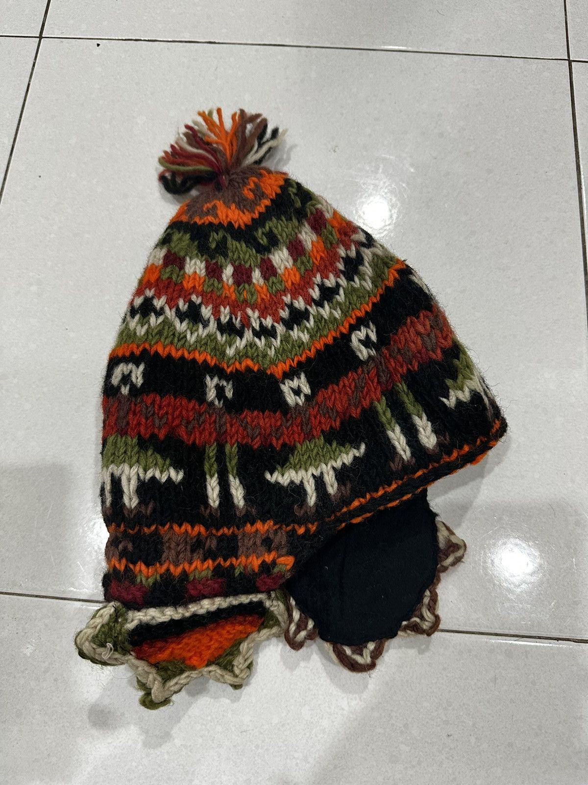 Japanese Brand × Vintage 🔥Vintage🔥 Nirvanna Aztec Knit Hat Size ONE SIZE - 1 Thumbnail