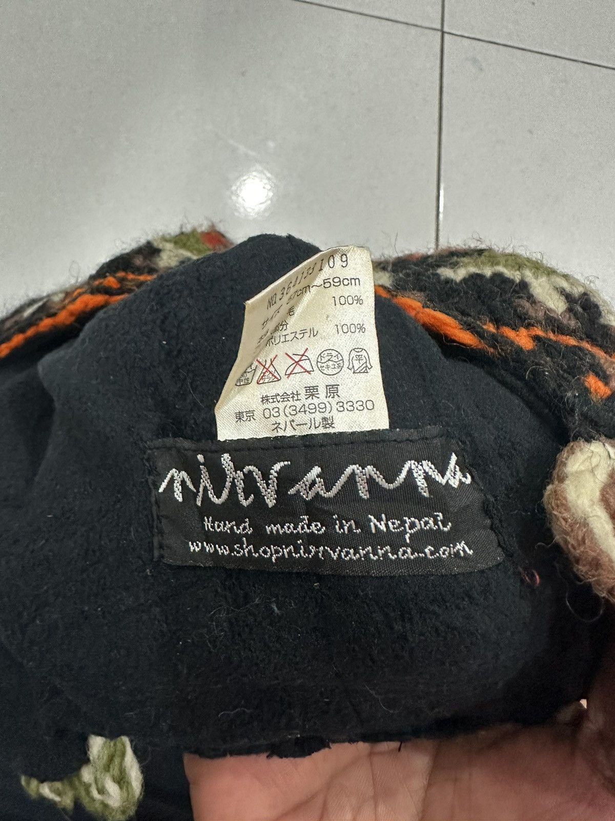 Japanese Brand × Vintage 🔥Vintage🔥 Nirvanna Aztec Knit Hat Size ONE SIZE - 4 Thumbnail