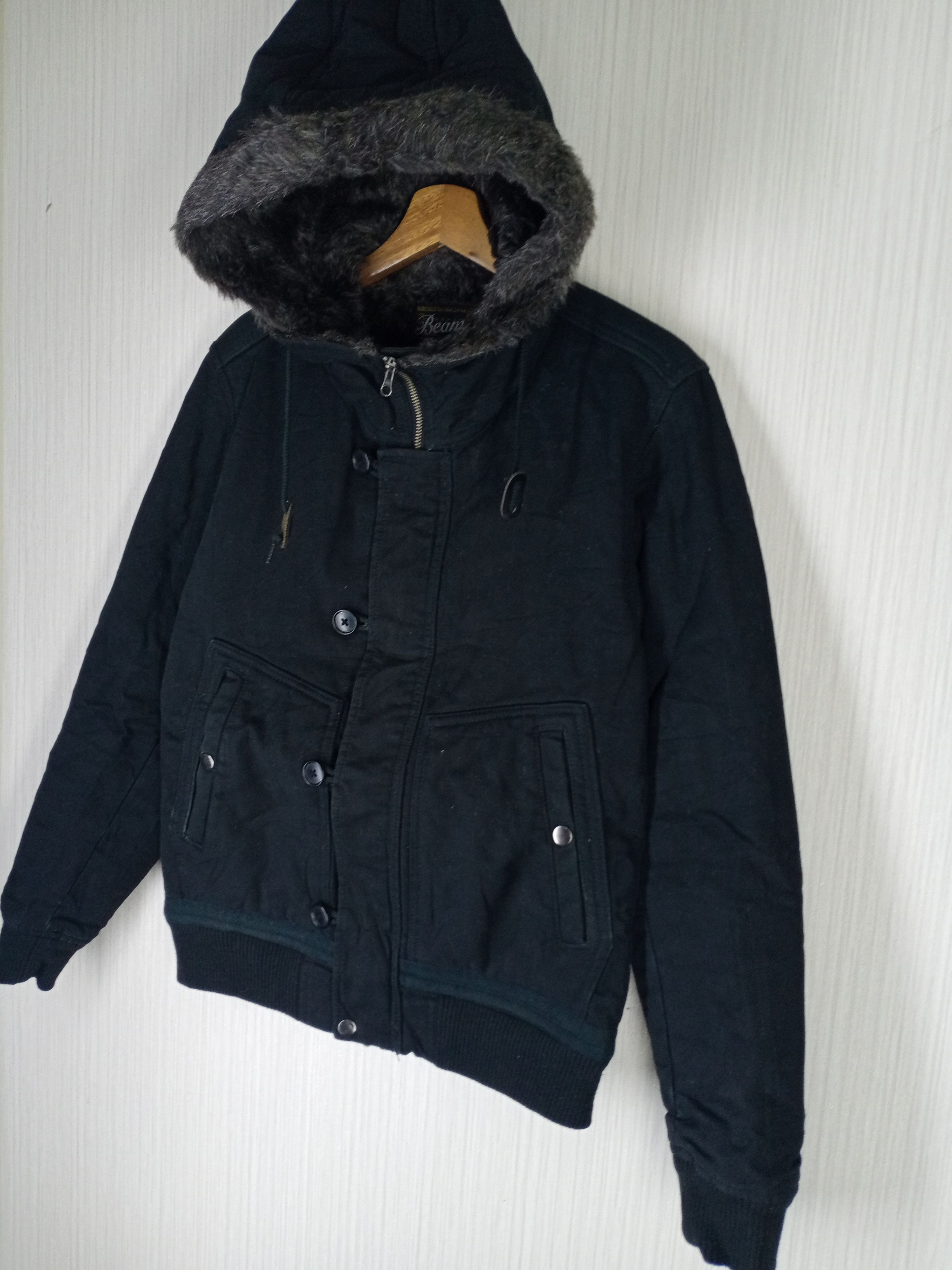 Beams Plus Rare Beams Sherling Hoodie Bomber Jacket Nice Design Size US M / EU 48-50 / 2 - 3 Thumbnail