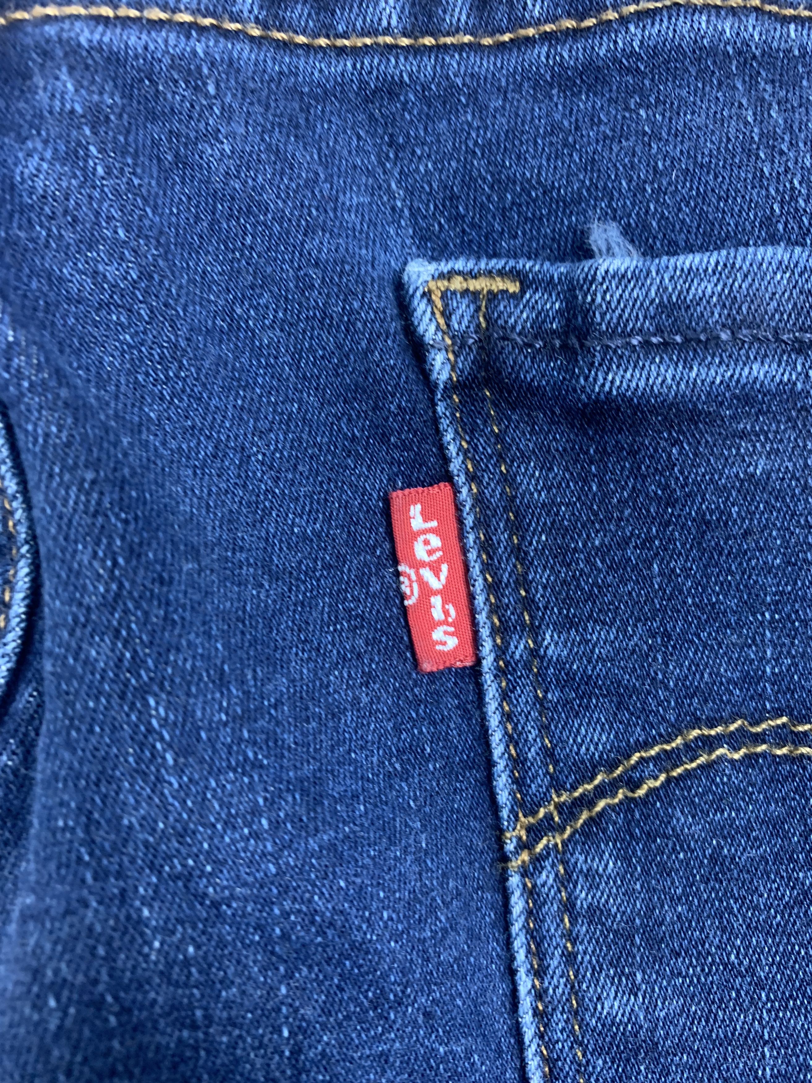 Levi's Vintage Levis 575 Mid Rise Skinny Faded Blue Jeans Size US 30 / EU 46 - 10 Thumbnail