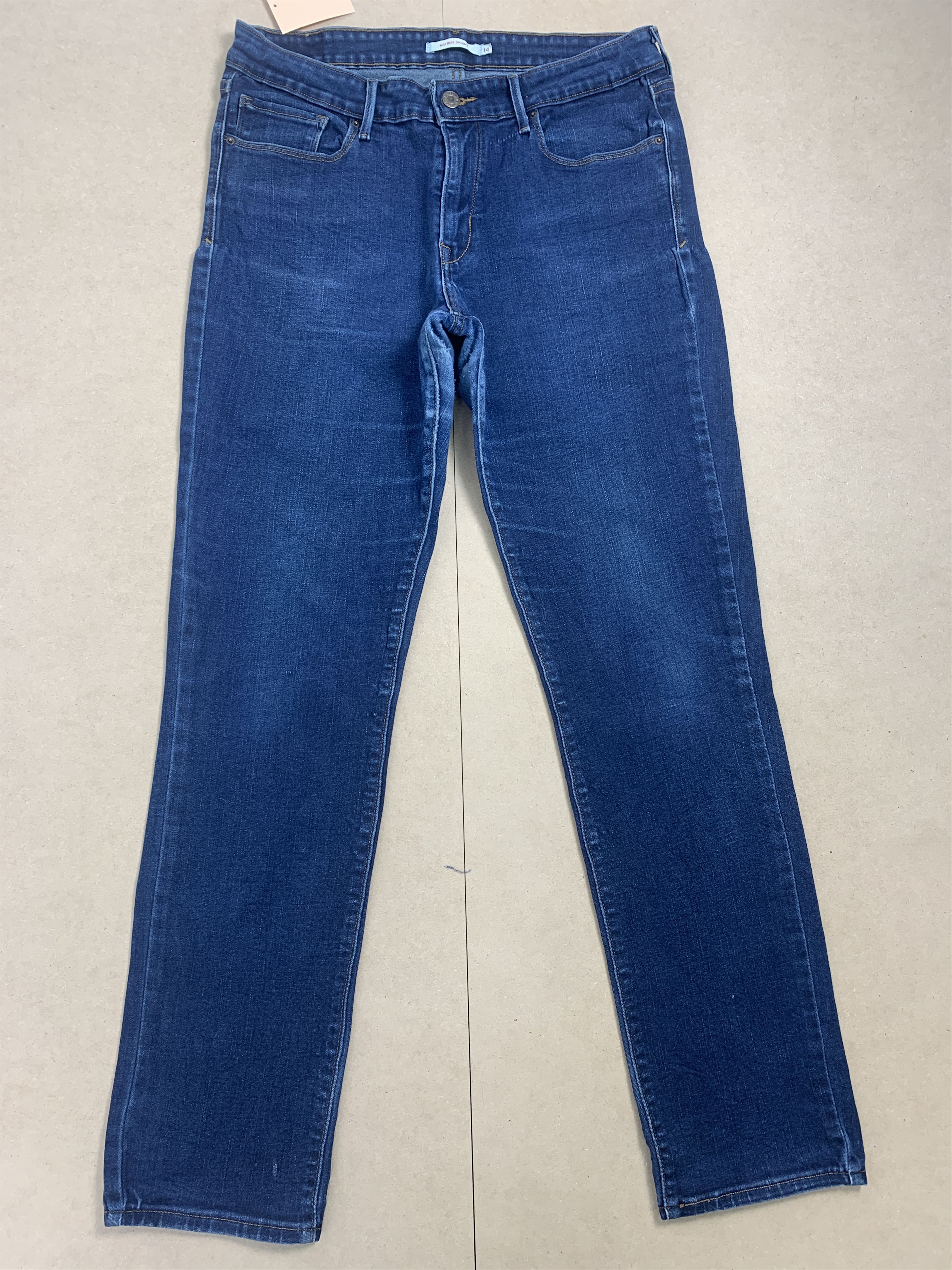 Levi's Vintage Levis 575 Mid Rise Skinny Faded Blue Jeans Size US 30 / EU 46 - 1 Thumbnail