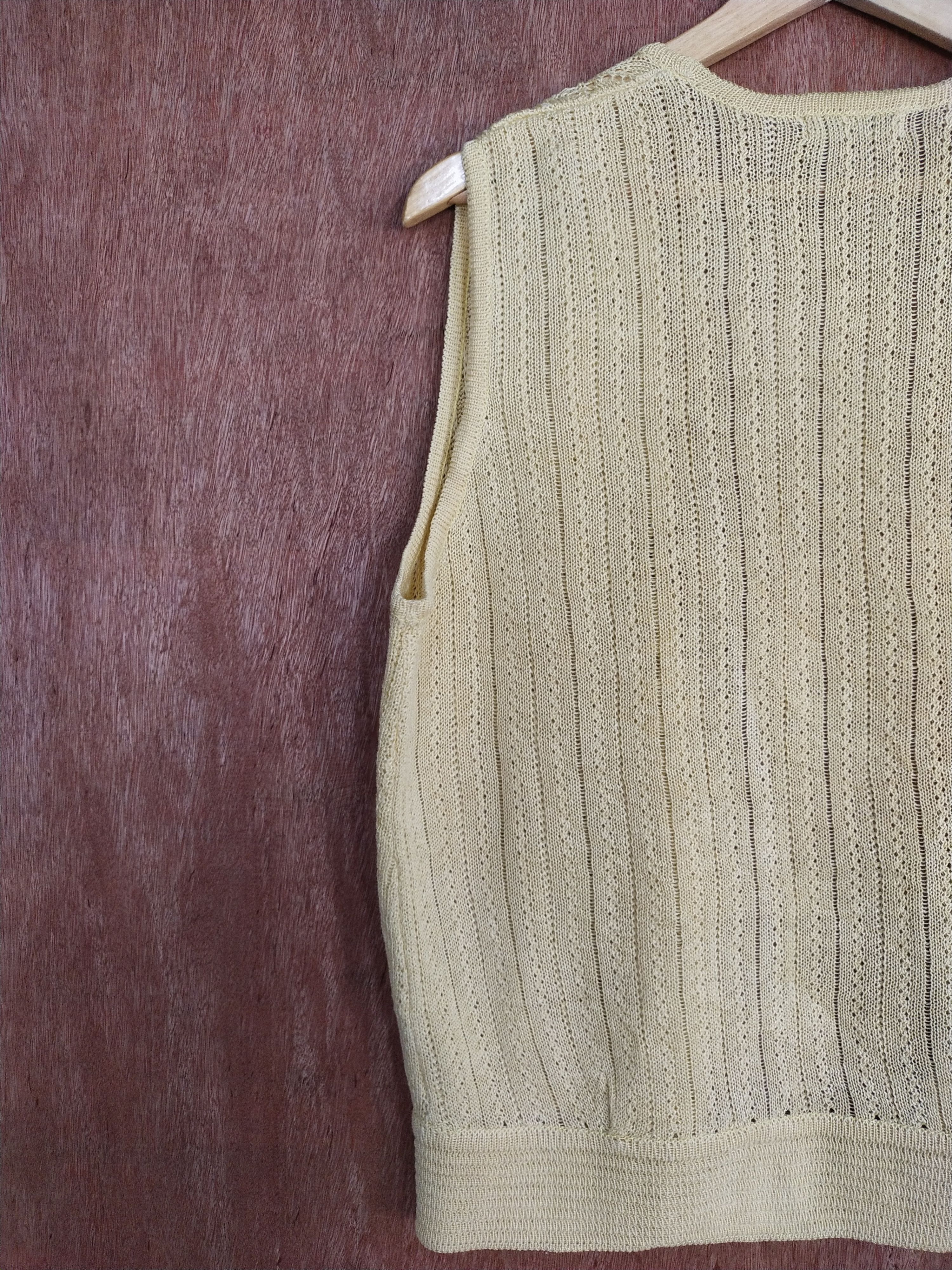 Homespun Knitwear Jolno cream crochet meshnet knitwear cardigan #S195 Size S / US 4 / IT 40 - 11 Thumbnail