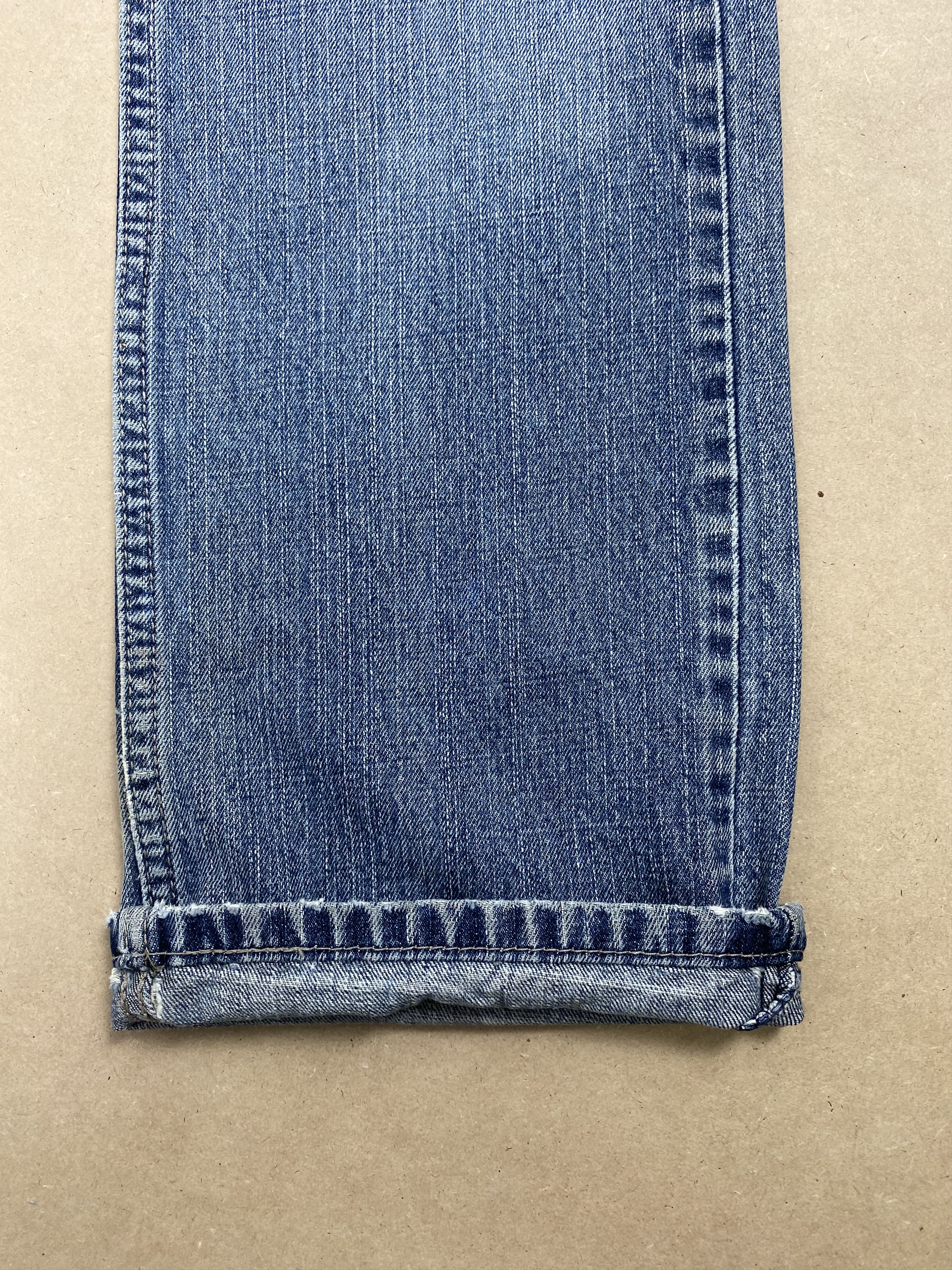 Levi's Vintage Levis 514 Straight Cut Distressed Faded Blue Jeans Size US 30 / EU 46 - 5 Thumbnail
