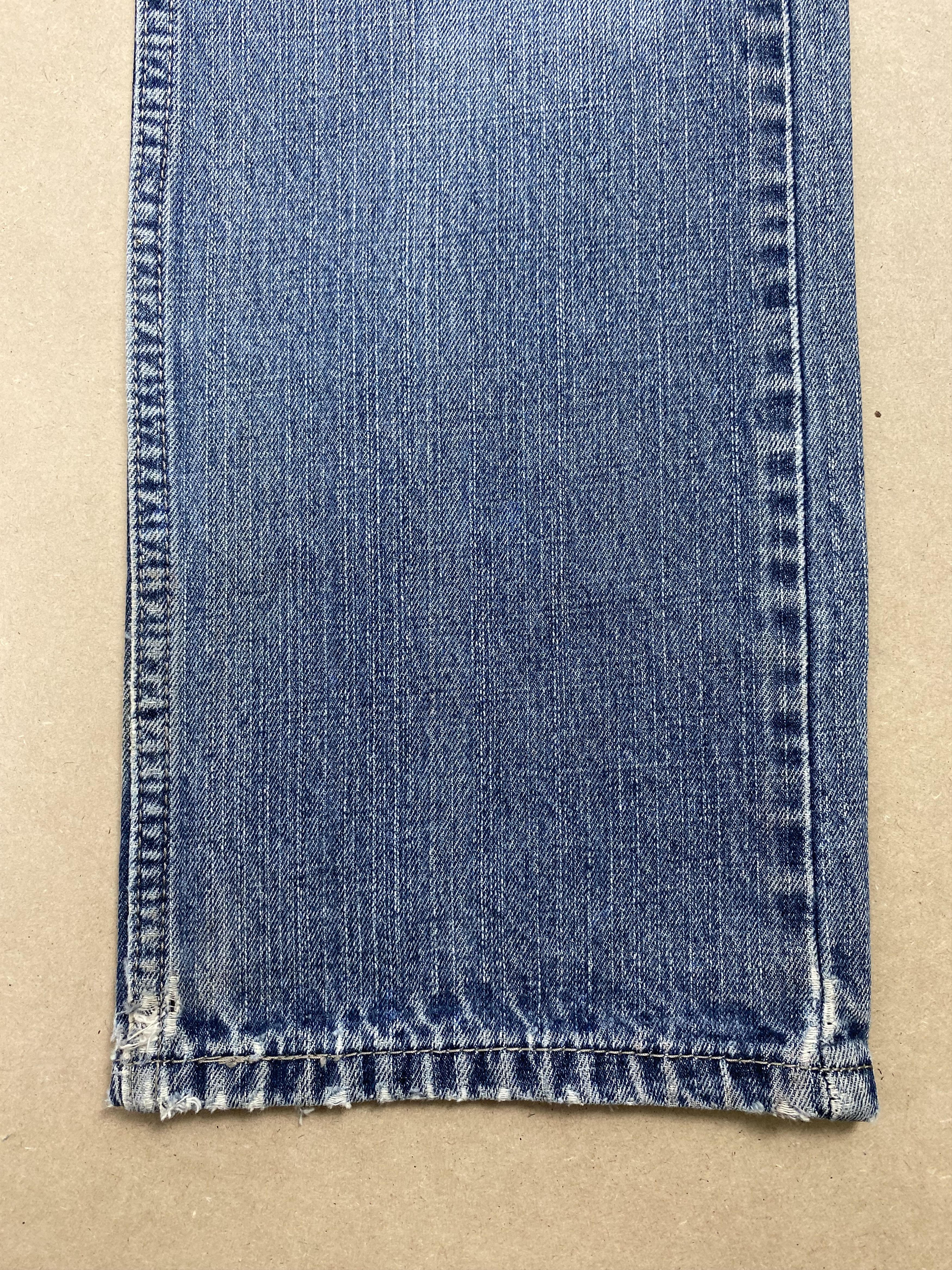 Levi's Vintage Levis 514 Straight Cut Distressed Faded Blue Jeans Size US 30 / EU 46 - 4 Thumbnail