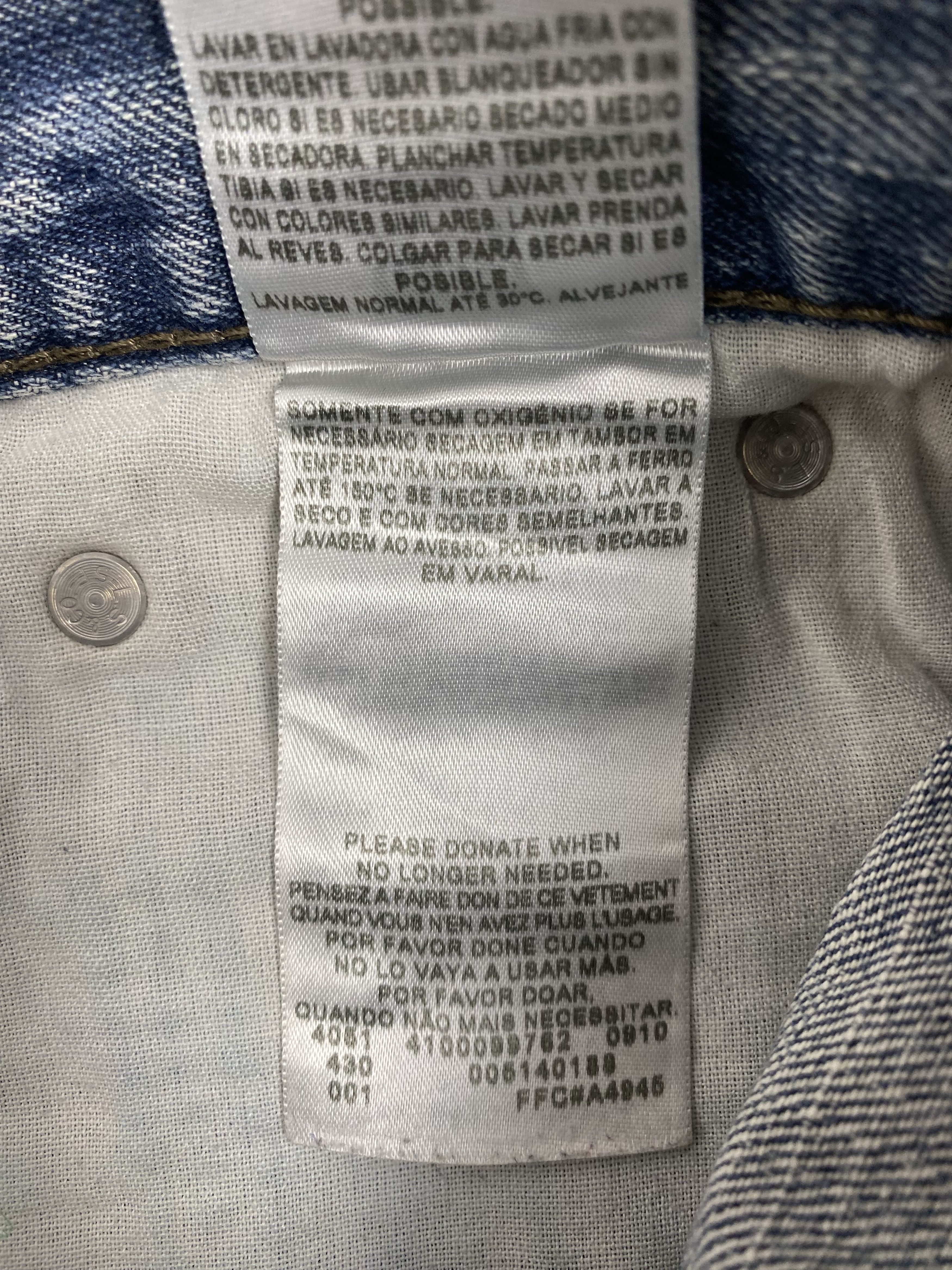 Levi's Vintage Levis 514 Straight Cut Distressed Faded Blue Jeans Size US 30 / EU 46 - 14 Thumbnail