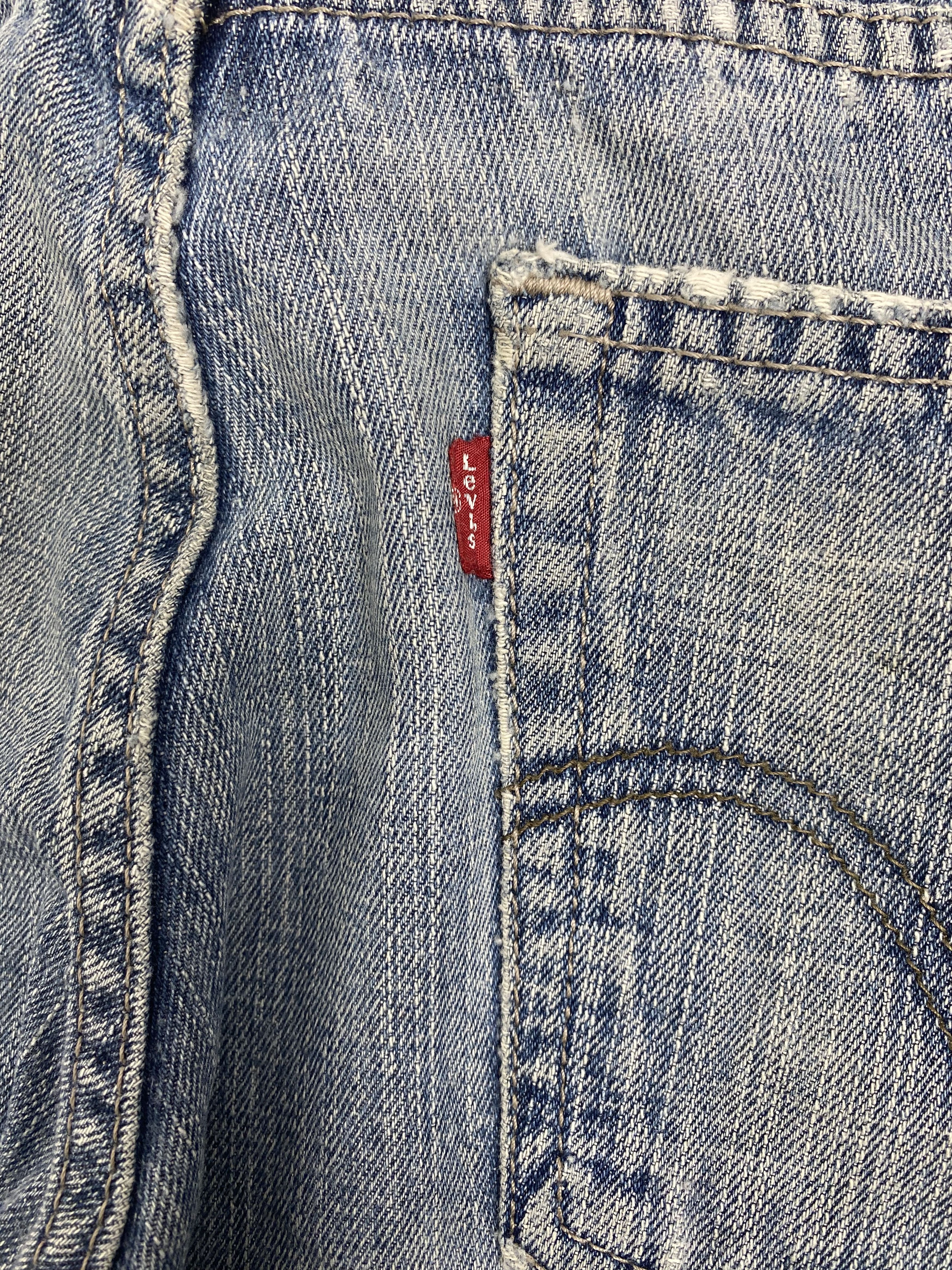 Levi's Vintage Levis 514 Straight Cut Distressed Faded Blue Jeans Size US 30 / EU 46 - 10 Thumbnail