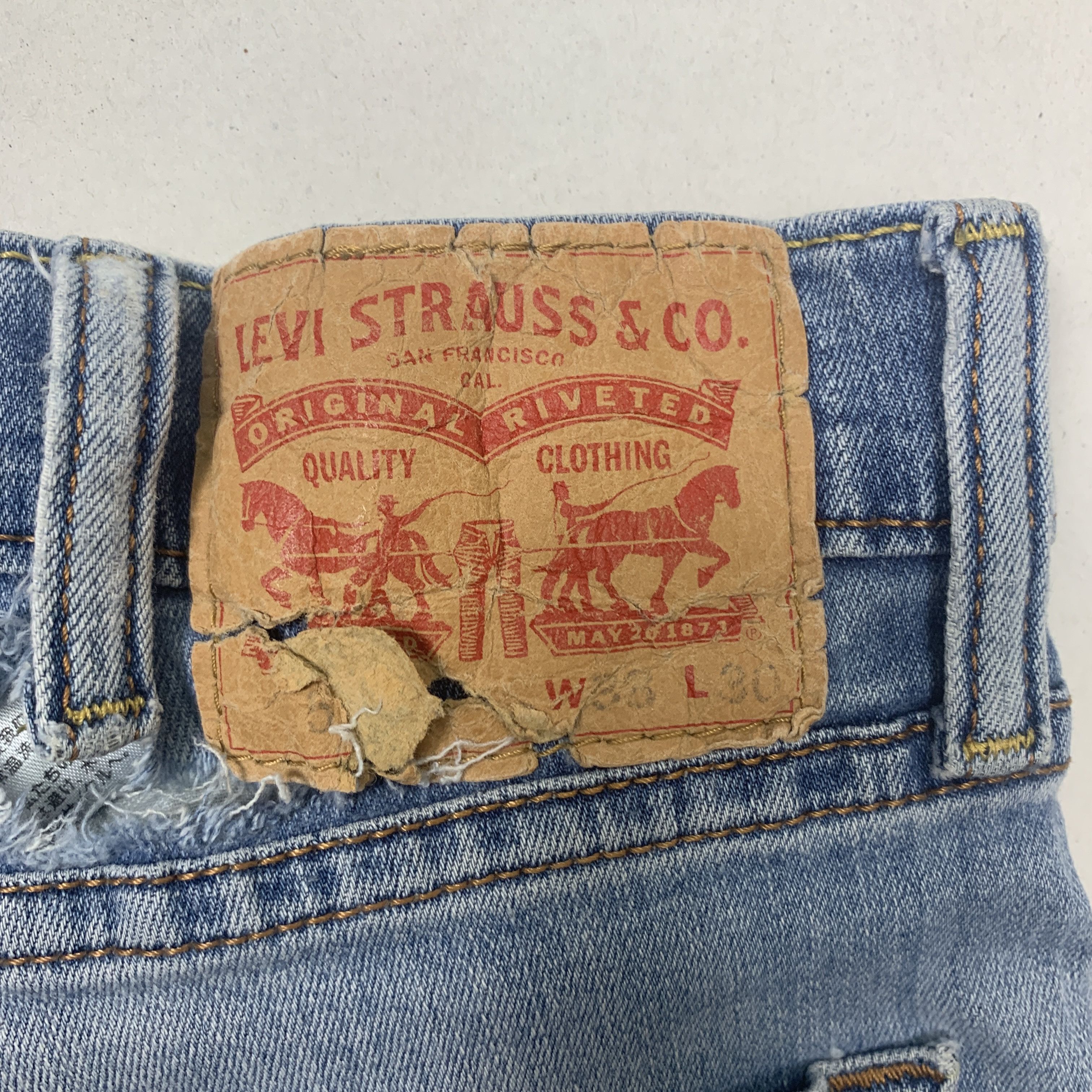 Levi's Vintage LEVI'S 511 Flared Bootcut Distressed Faded Mid Wash Size US 34 / EU 50 - 25 Thumbnail