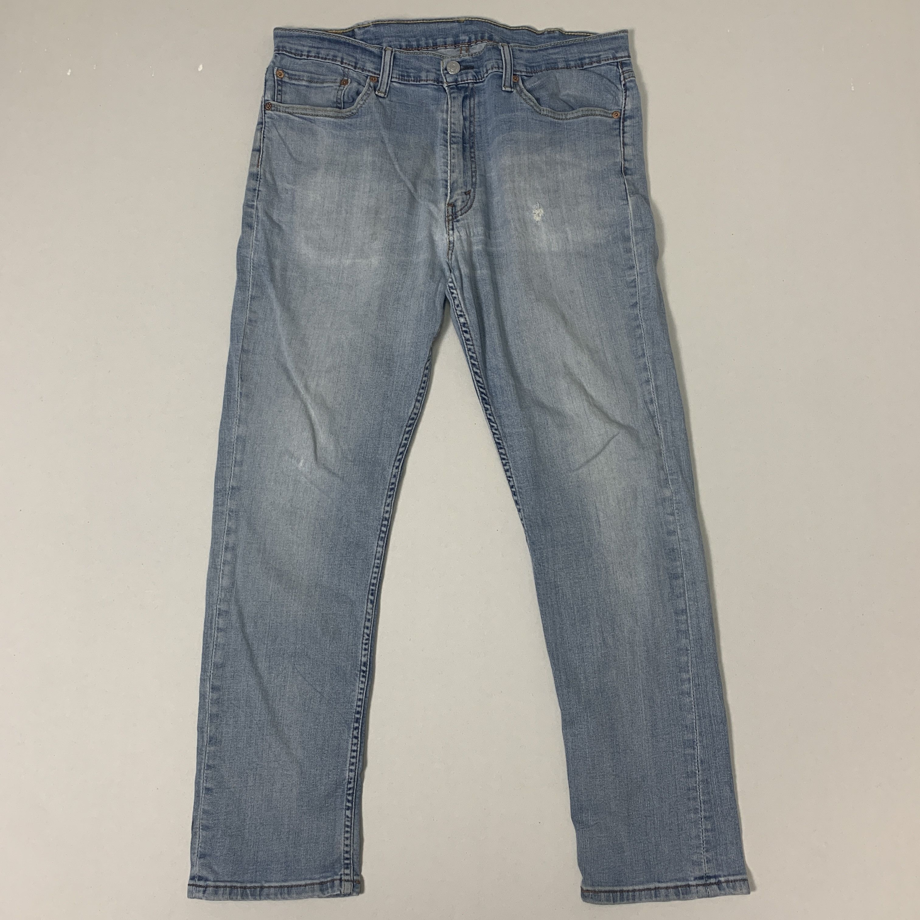 image of Levis x Vintage Levi's 511 Flared Bootcut Distressed Faded Mid Wash in Blue Denim, Men's (Size 34)