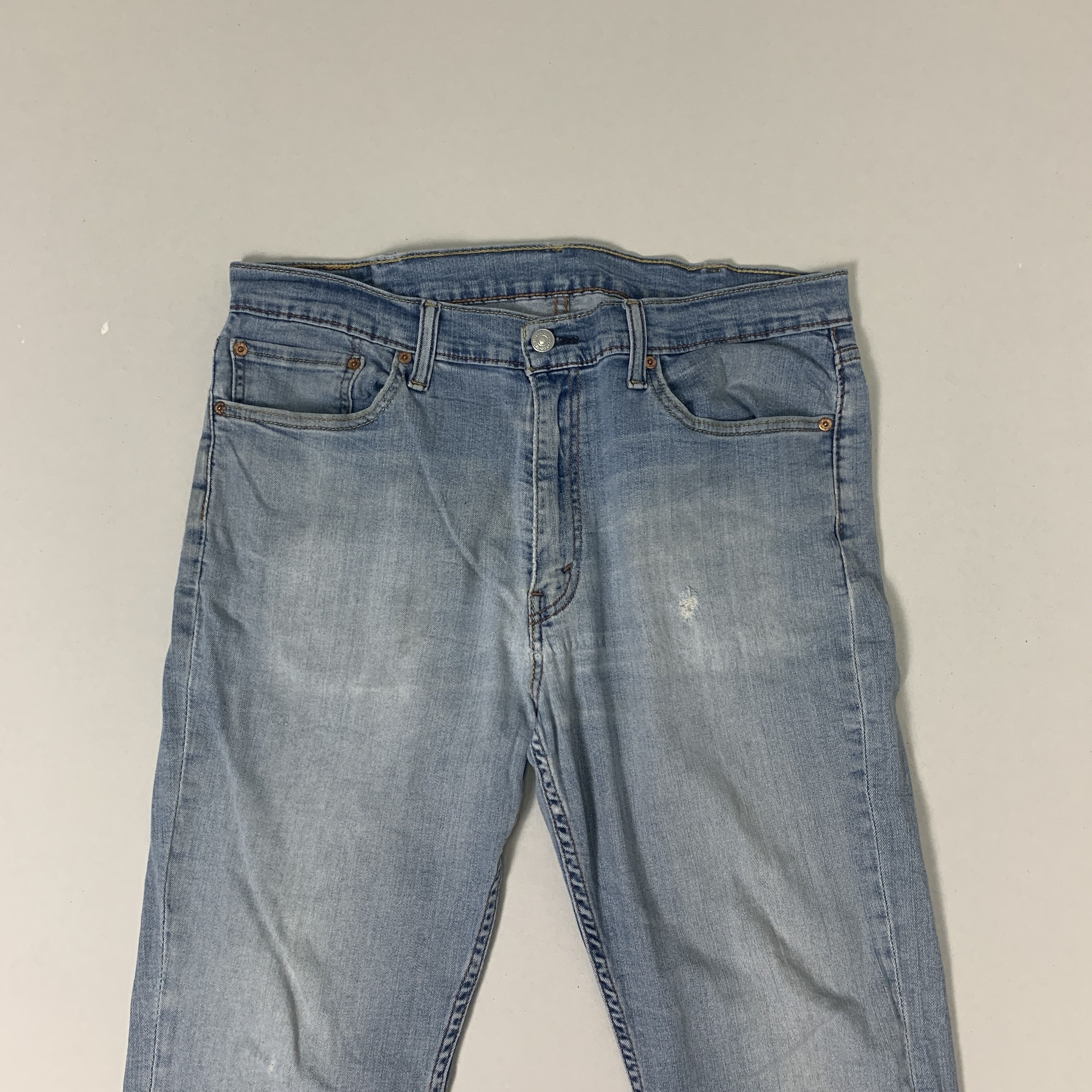 Levi's Vintage LEVI'S 511 Flared Bootcut Distressed Faded Mid Wash Size US 34 / EU 50 - 3 Thumbnail