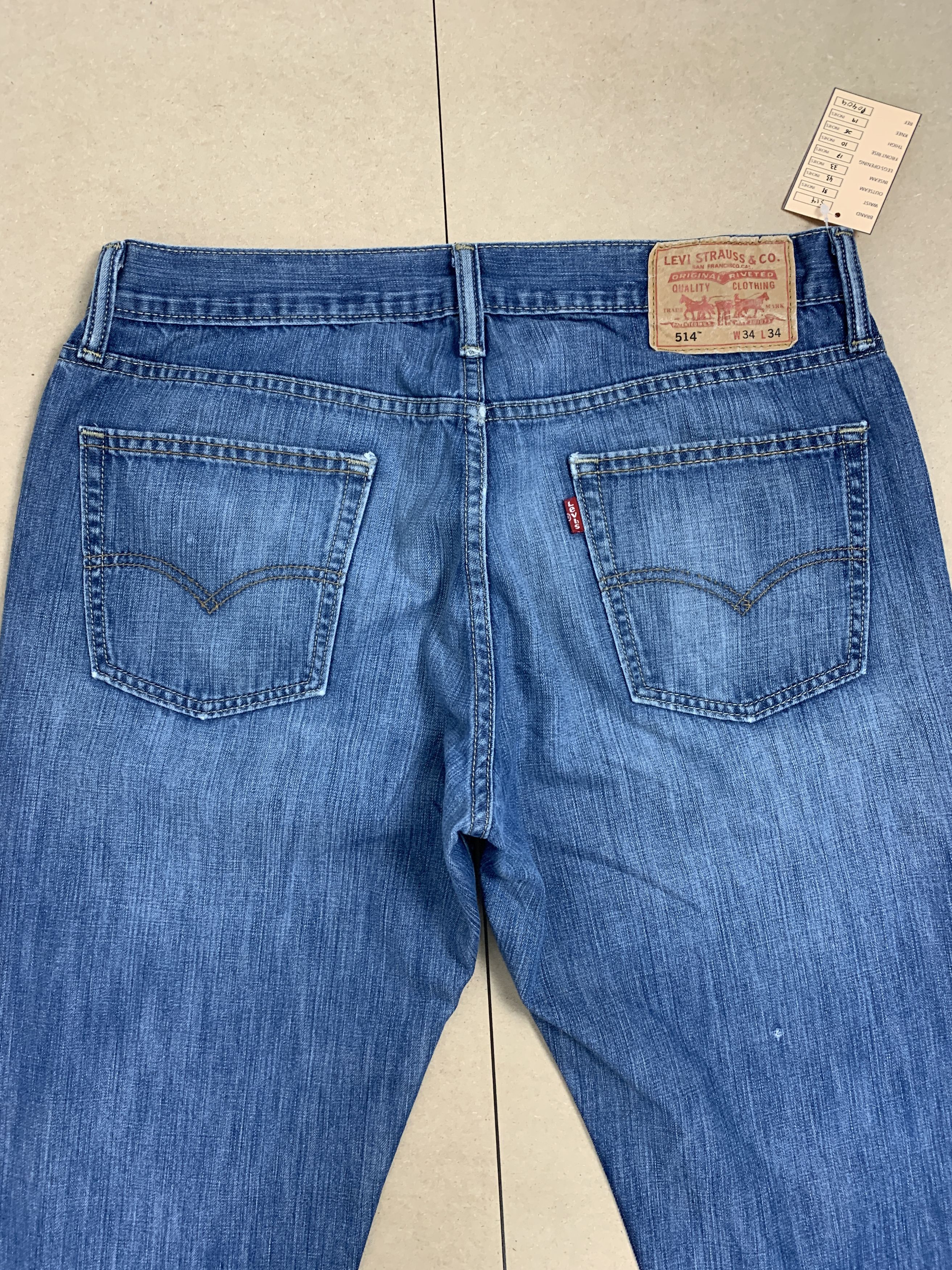 Levi's Vintage Levis 514 Straight Cut Faded Blue Jeans Size US 31 - 6 Thumbnail