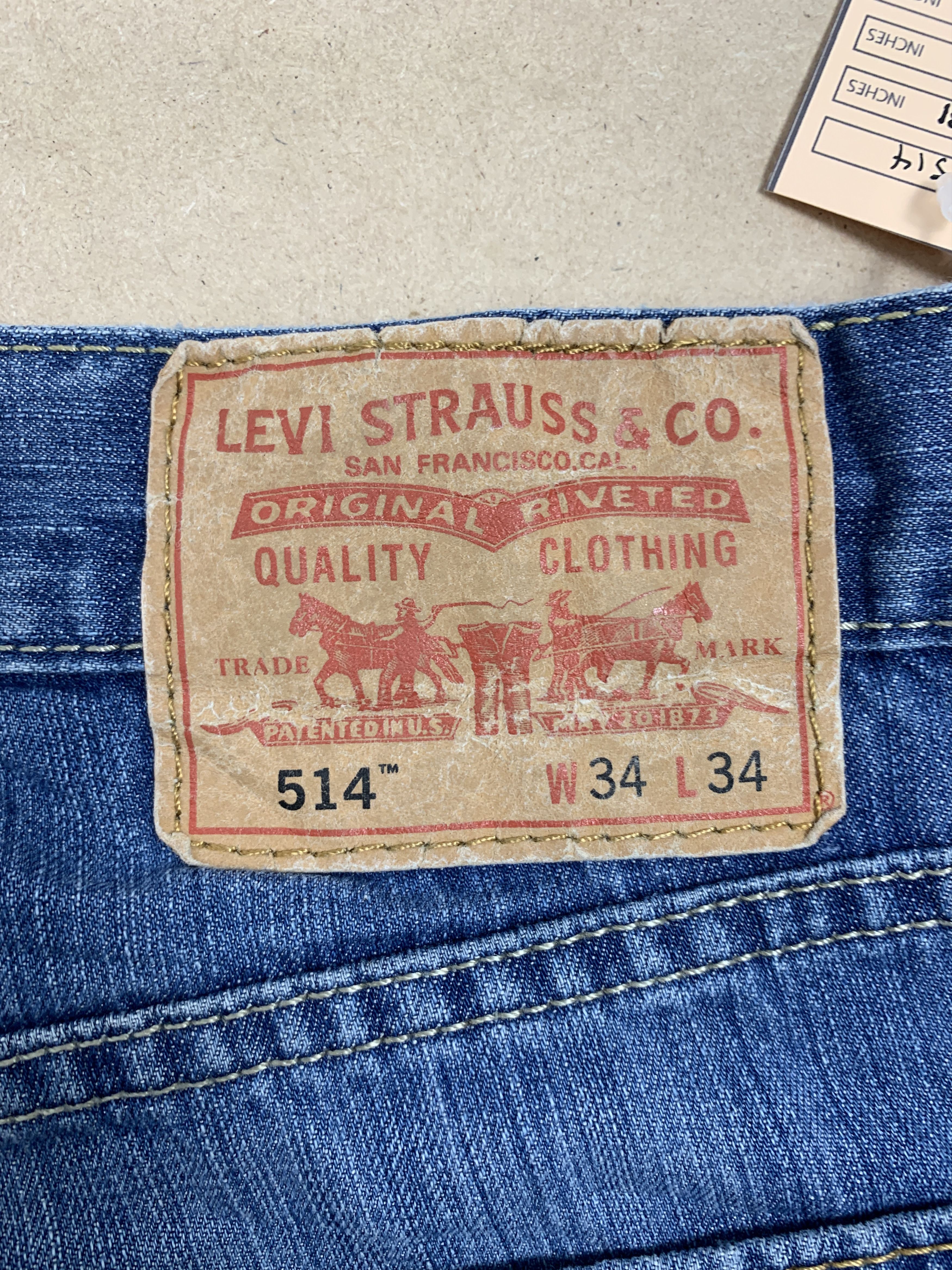 Levi's Vintage Levis 514 Straight Cut Faded Blue Jeans Size US 31 - 7 Thumbnail