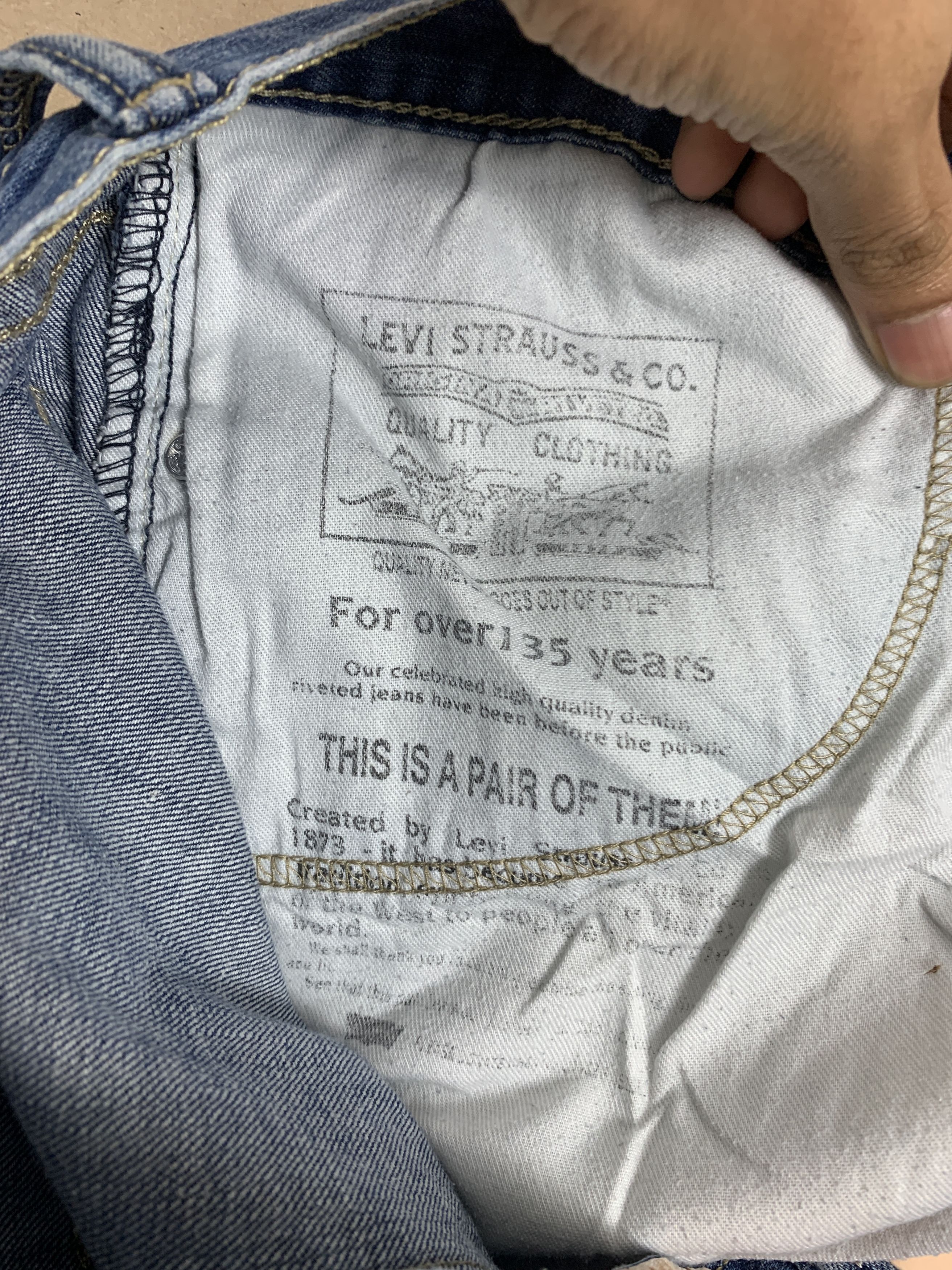 Levi's Vintage Levis 514 Straight Cut Faded Blue Jeans Size US 31 - 9 Thumbnail
