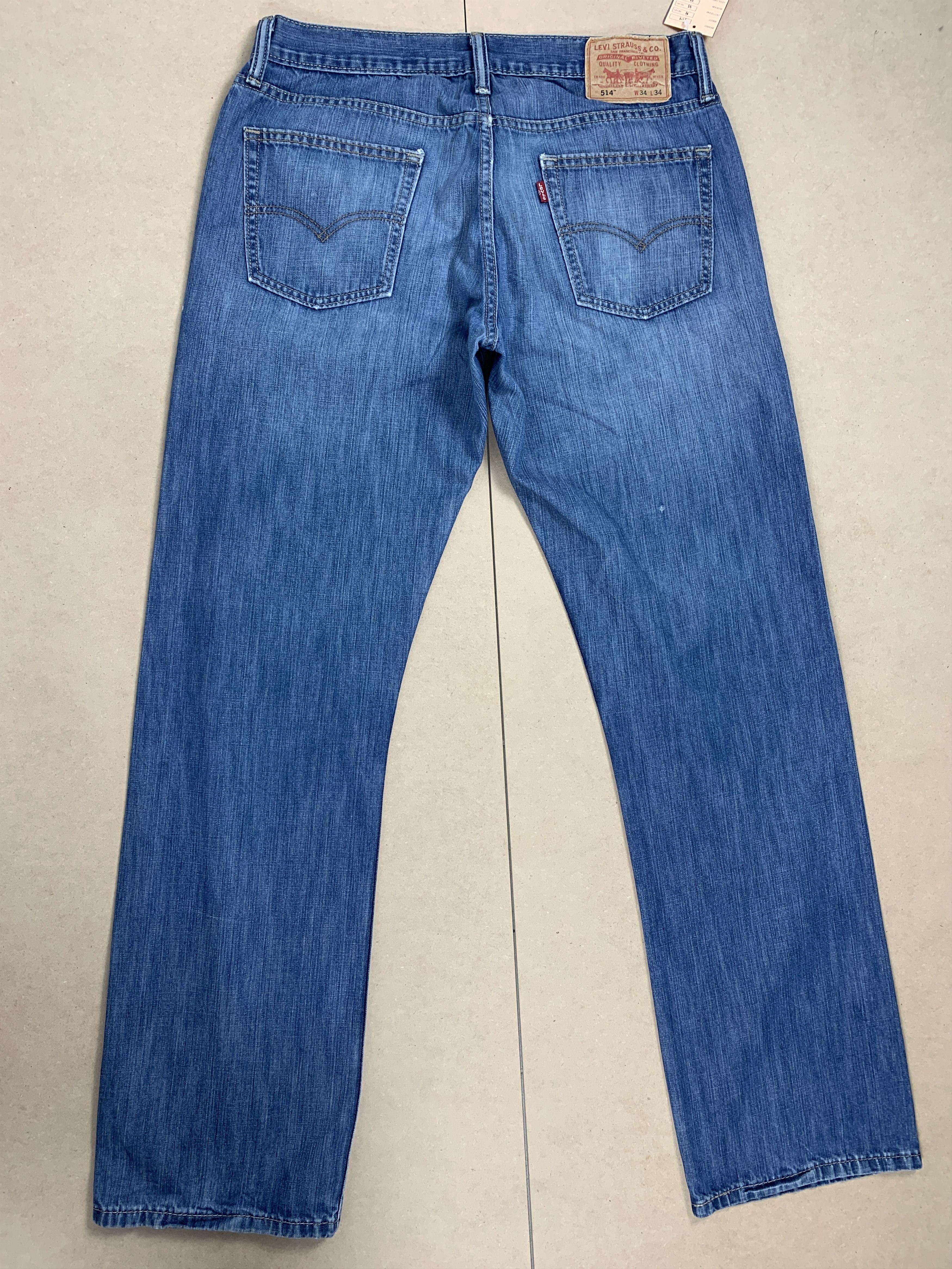Levi's Vintage Levis 514 Straight Cut Faded Blue Jeans Size US 31 - 5 Thumbnail