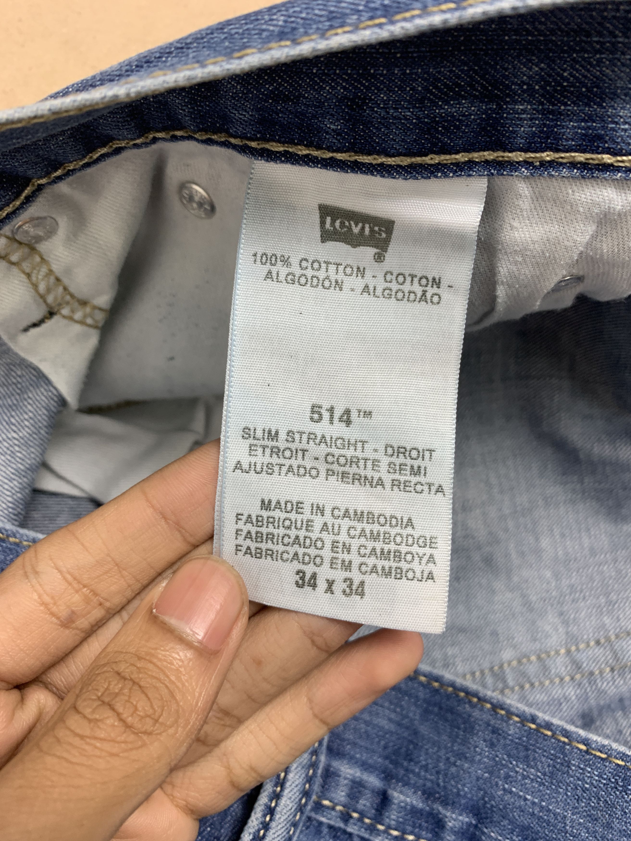 Levi's Vintage Levis 514 Straight Cut Faded Blue Jeans Size US 31 - 10 Thumbnail