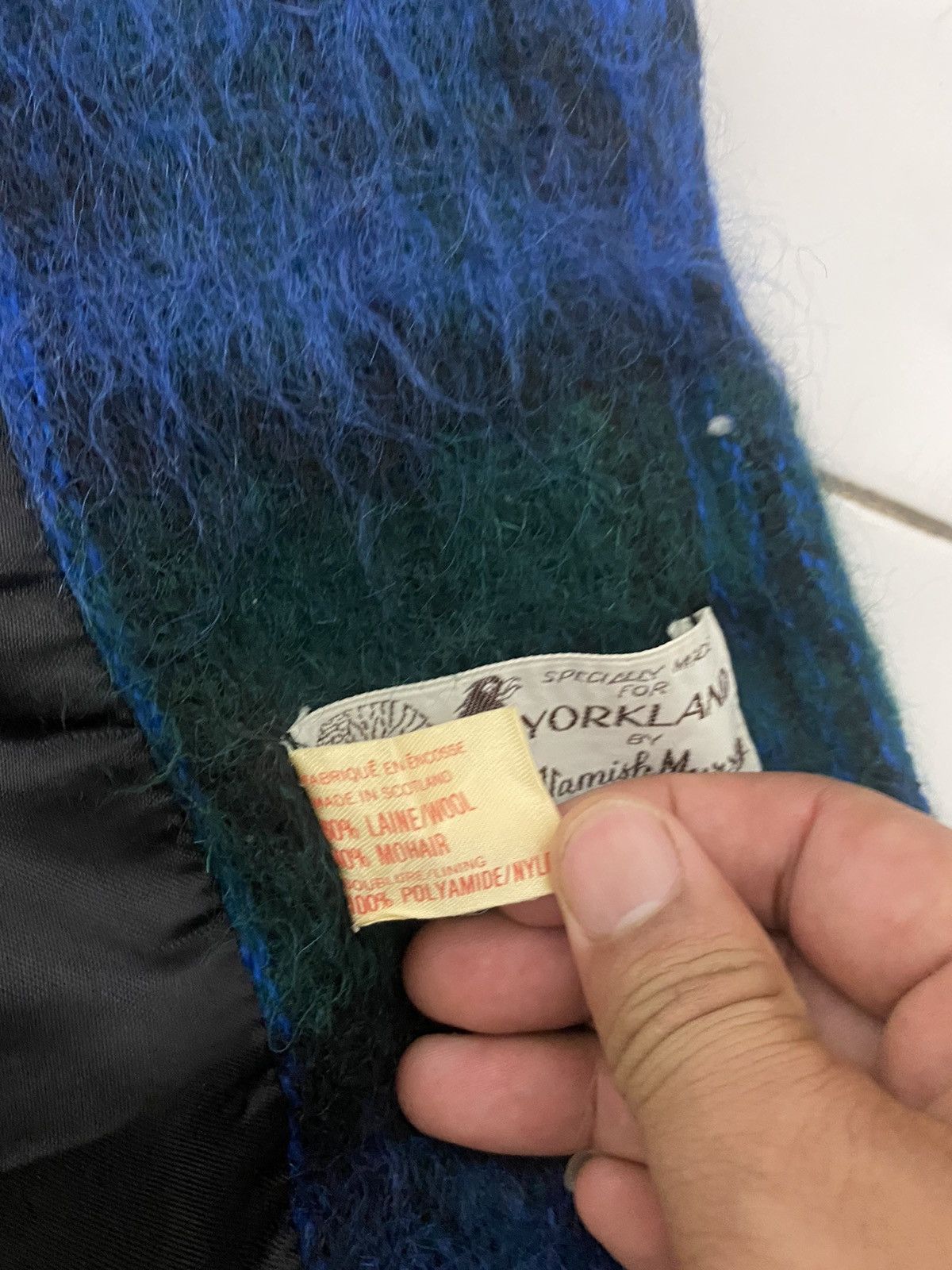 Vintage VTG Mohair Yorkland Unique Jacket Made In Scotland Size US L / EU 52-54 / 3 - 8 Thumbnail