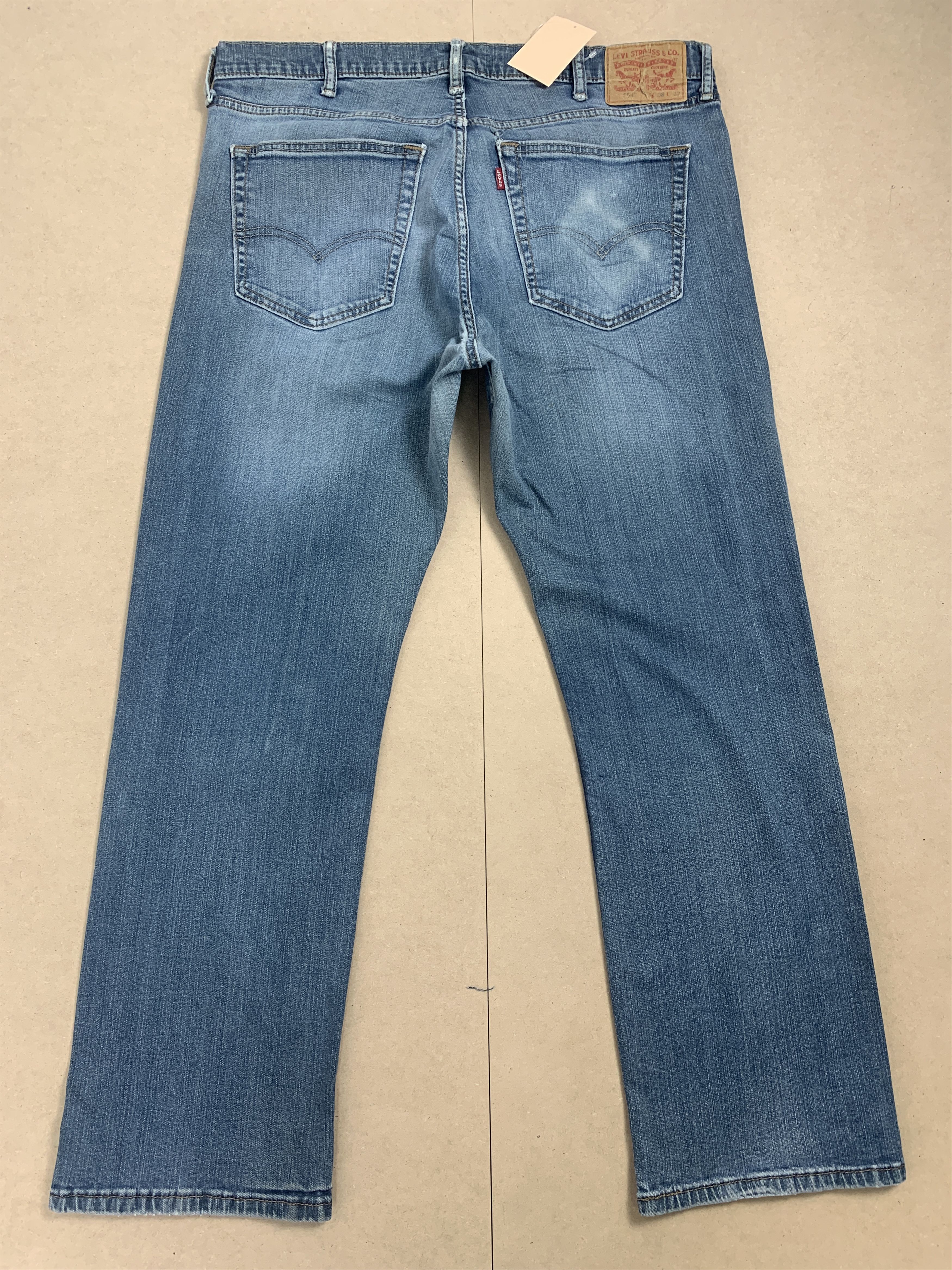 Levi's × Vintage Vintage Levis 559 Straight Cut Mid Blue Jeans Size US 36 / EU 52 - 4 Thumbnail