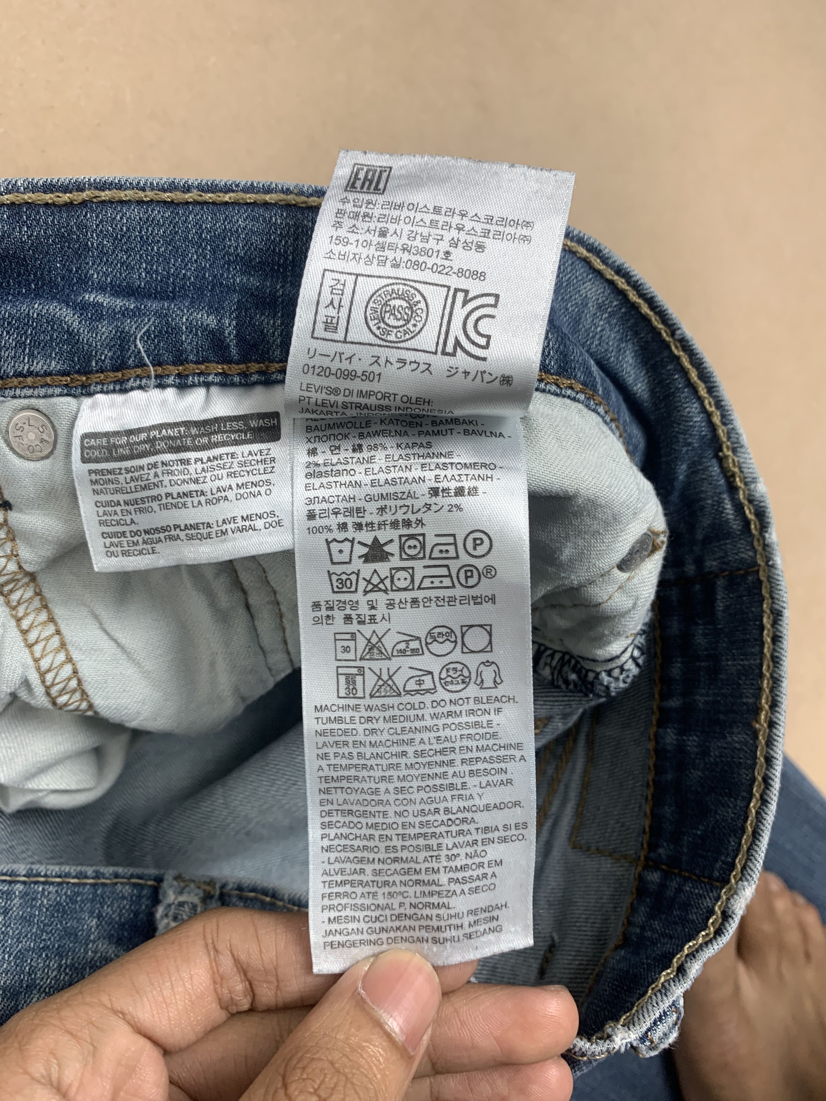 Levi's × Vintage Vintage Levis 559 Straight Cut Mid Blue Jeans Size US 36 / EU 52 - 12 Thumbnail