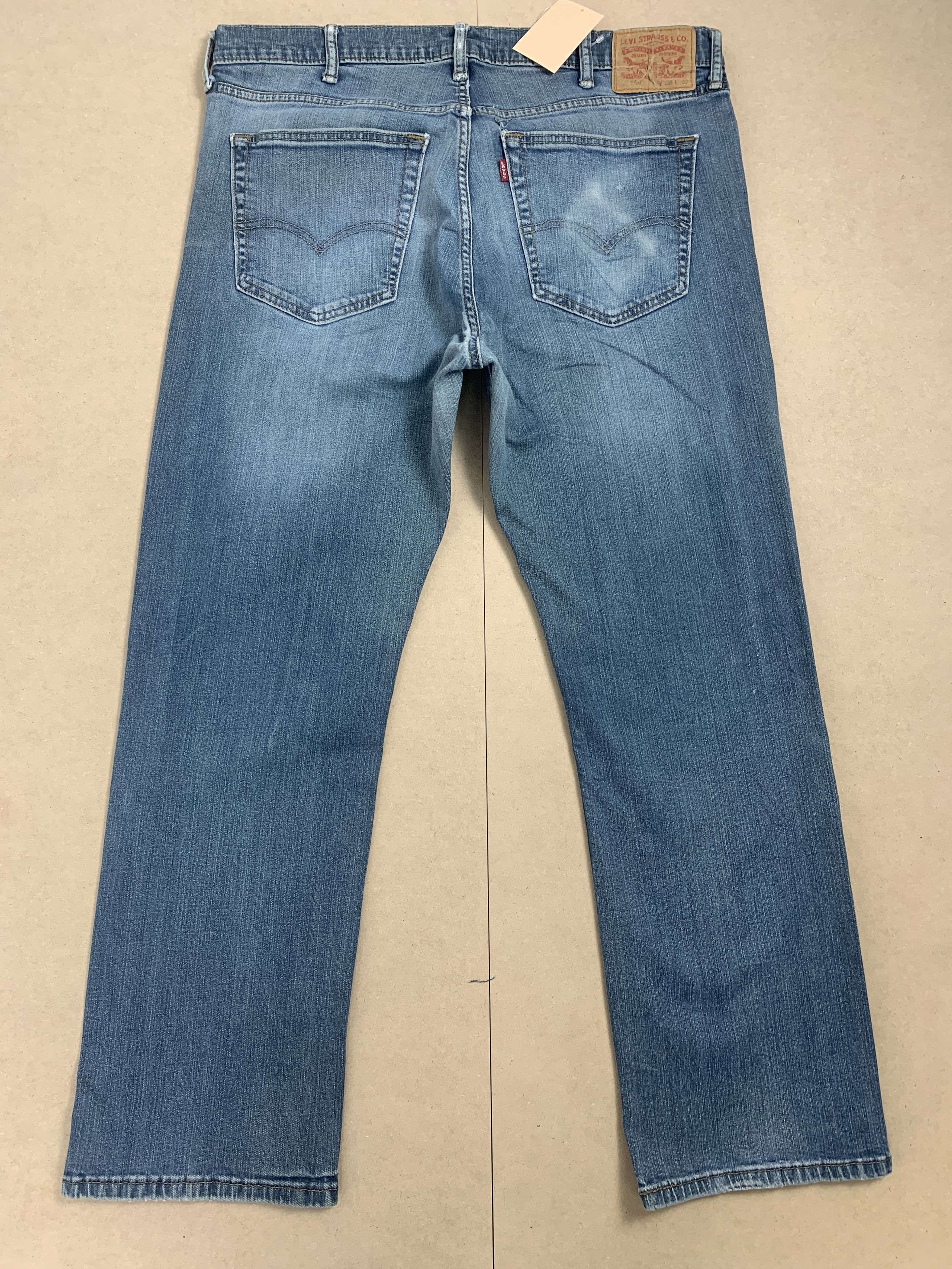 Levi's × Vintage Vintage Levis 559 Straight Cut Mid Blue Jeans Size US 36 / EU 52 - 5 Thumbnail
