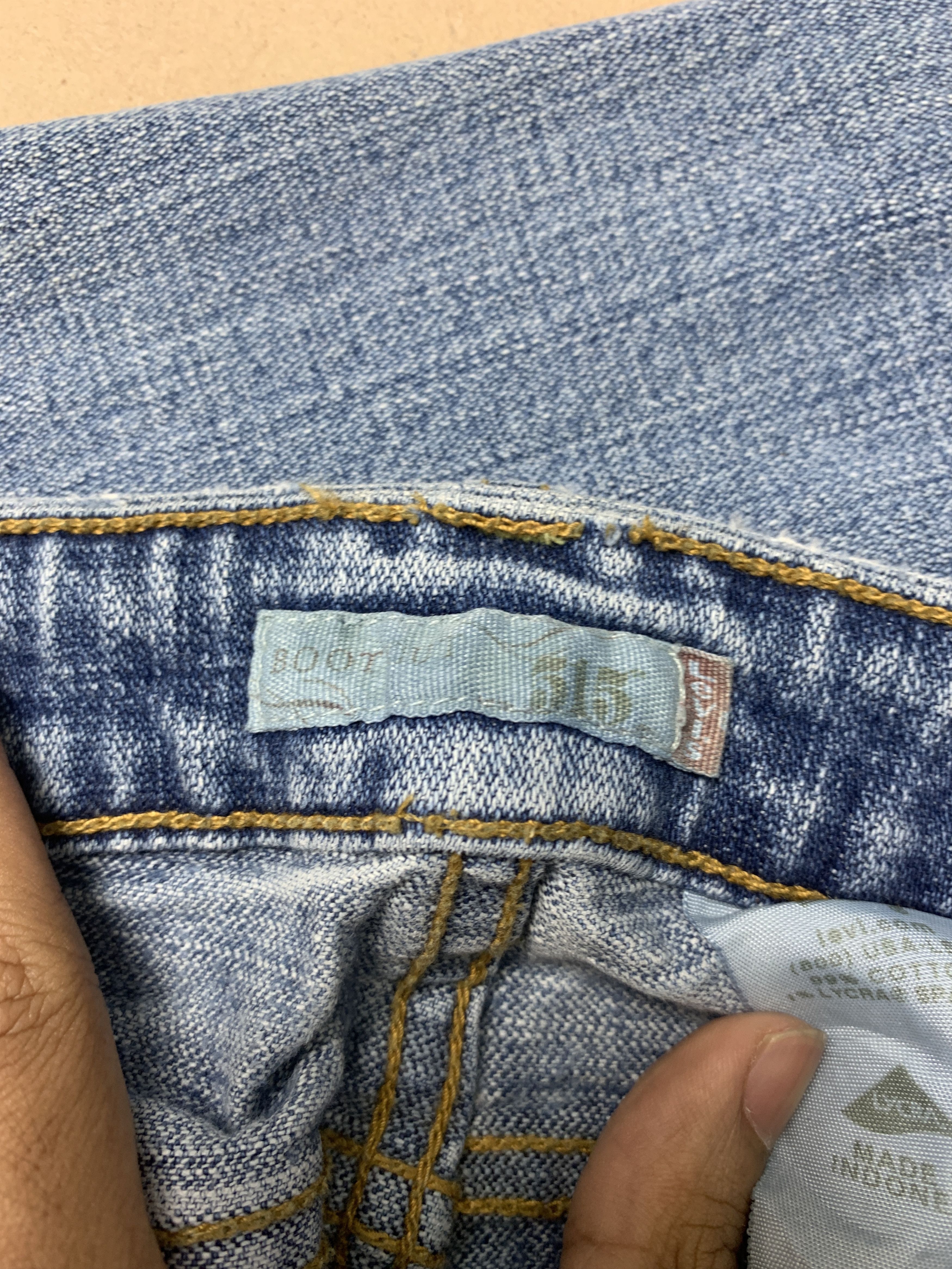 Levi's Vintage Levi's 515 Boot Cut Faded Distressed Jeans Size 34" / US 12 / IT 48 - 15 Thumbnail