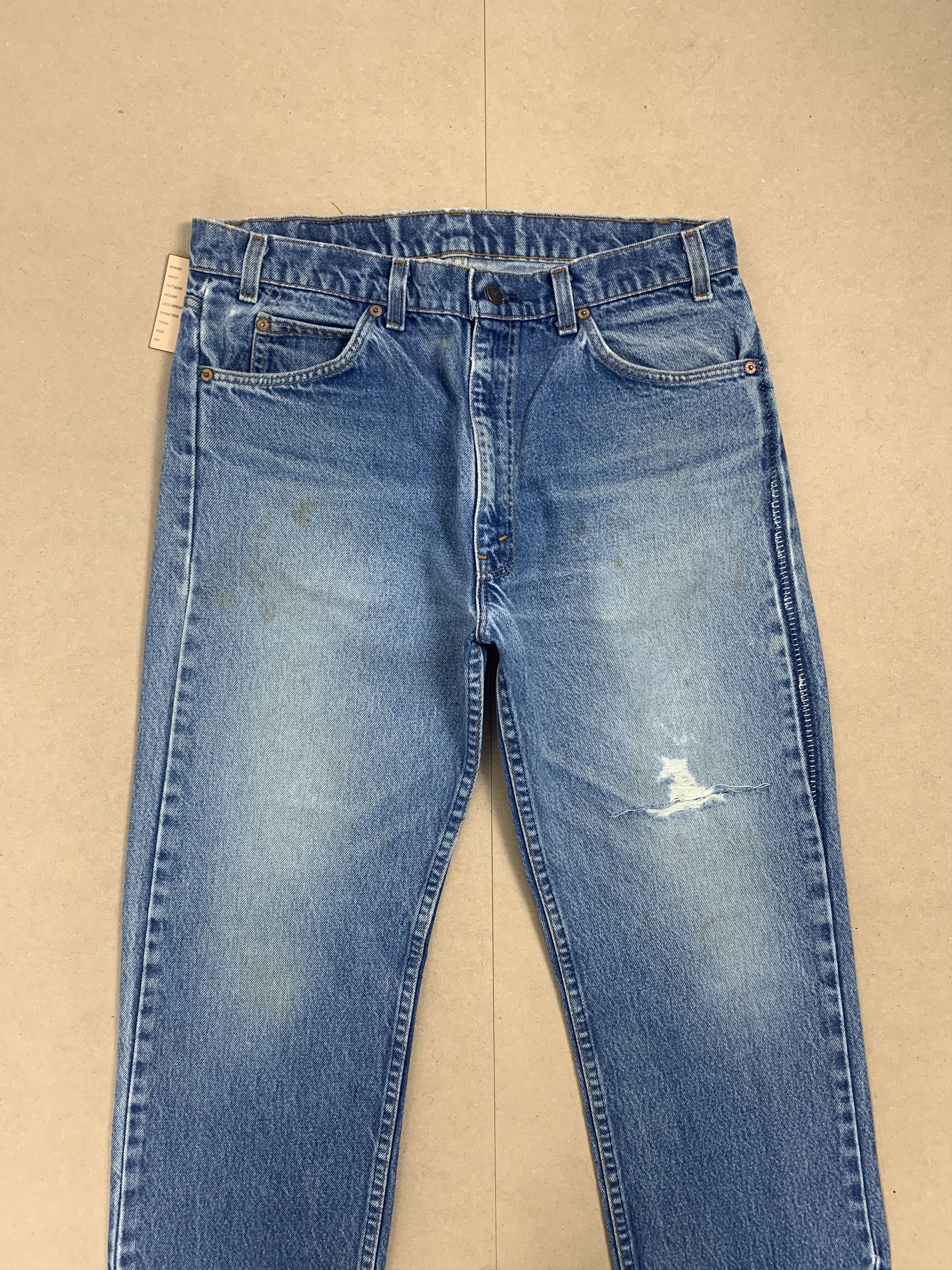 Levi's Vintage 90s 468 Levi's Orange Tag Distressed Jeans P0221 Size US 32 / EU 48 - 5 Thumbnail