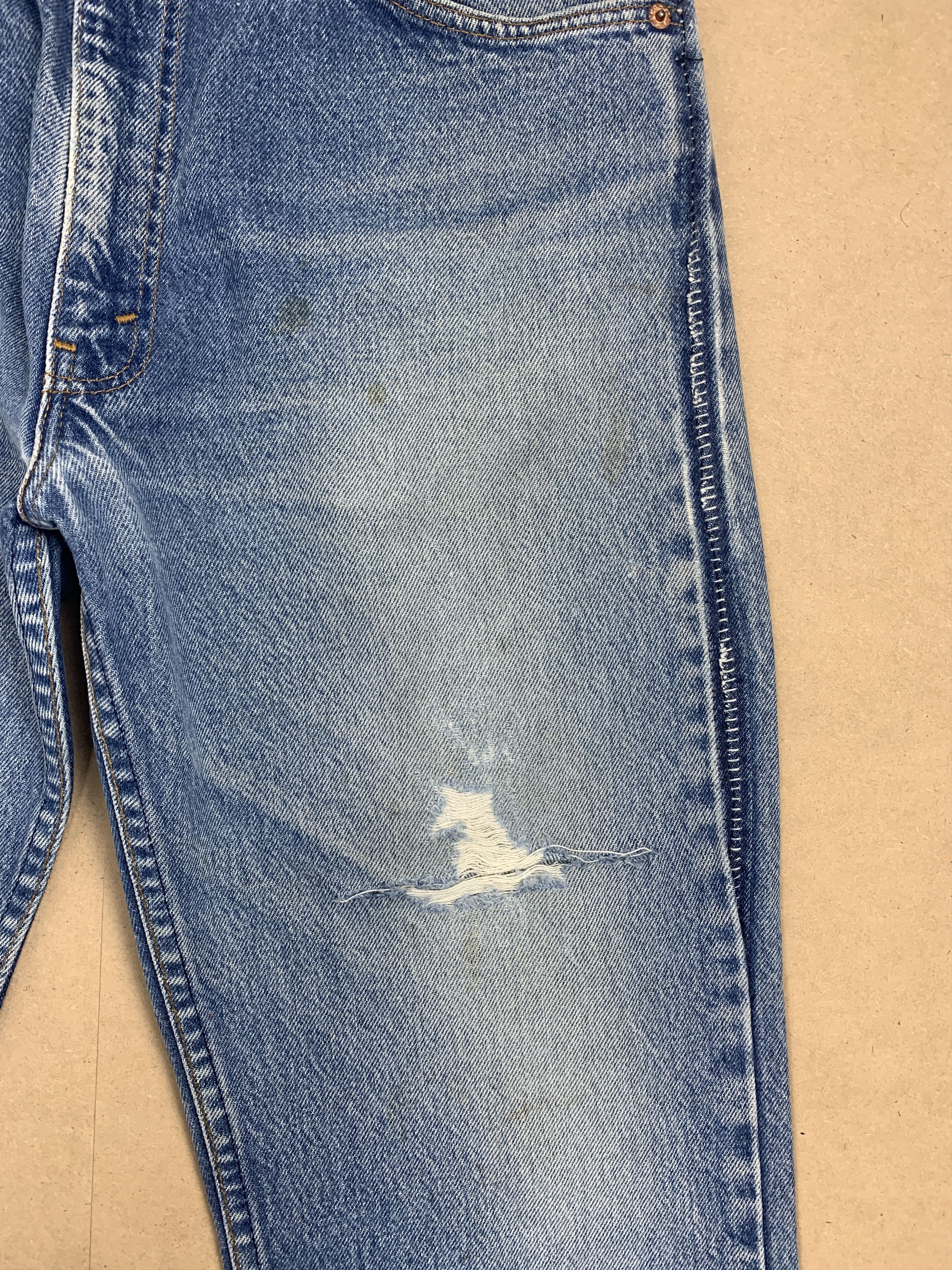 Levi's Vintage 90s 468 Levi's Orange Tag Distressed Jeans P0221 Size US 32 / EU 48 - 3 Thumbnail