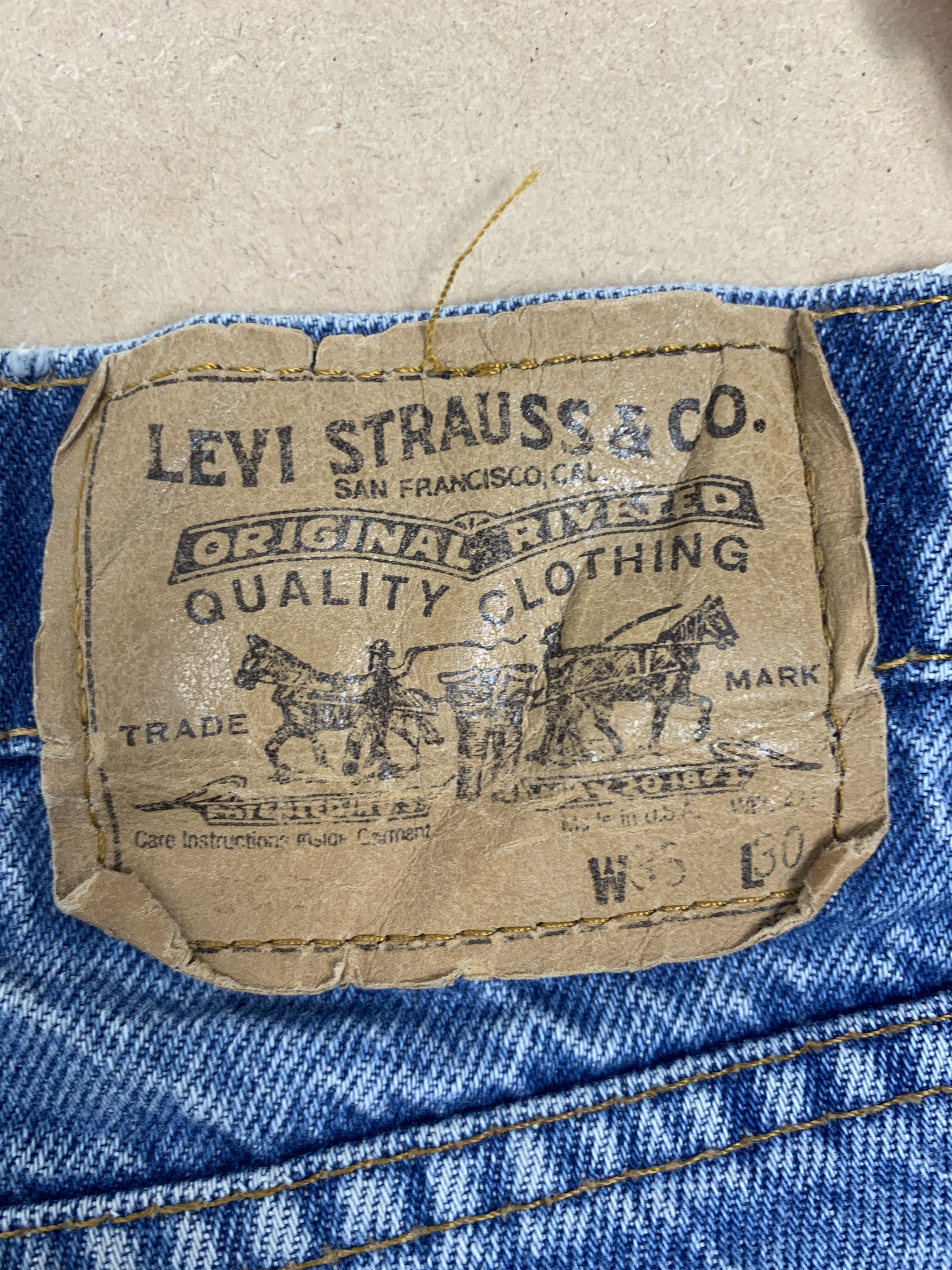 Levi's Vintage 90s 468 Levi's Orange Tag Distressed Jeans P0221 Size US 32 / EU 48 - 10 Thumbnail
