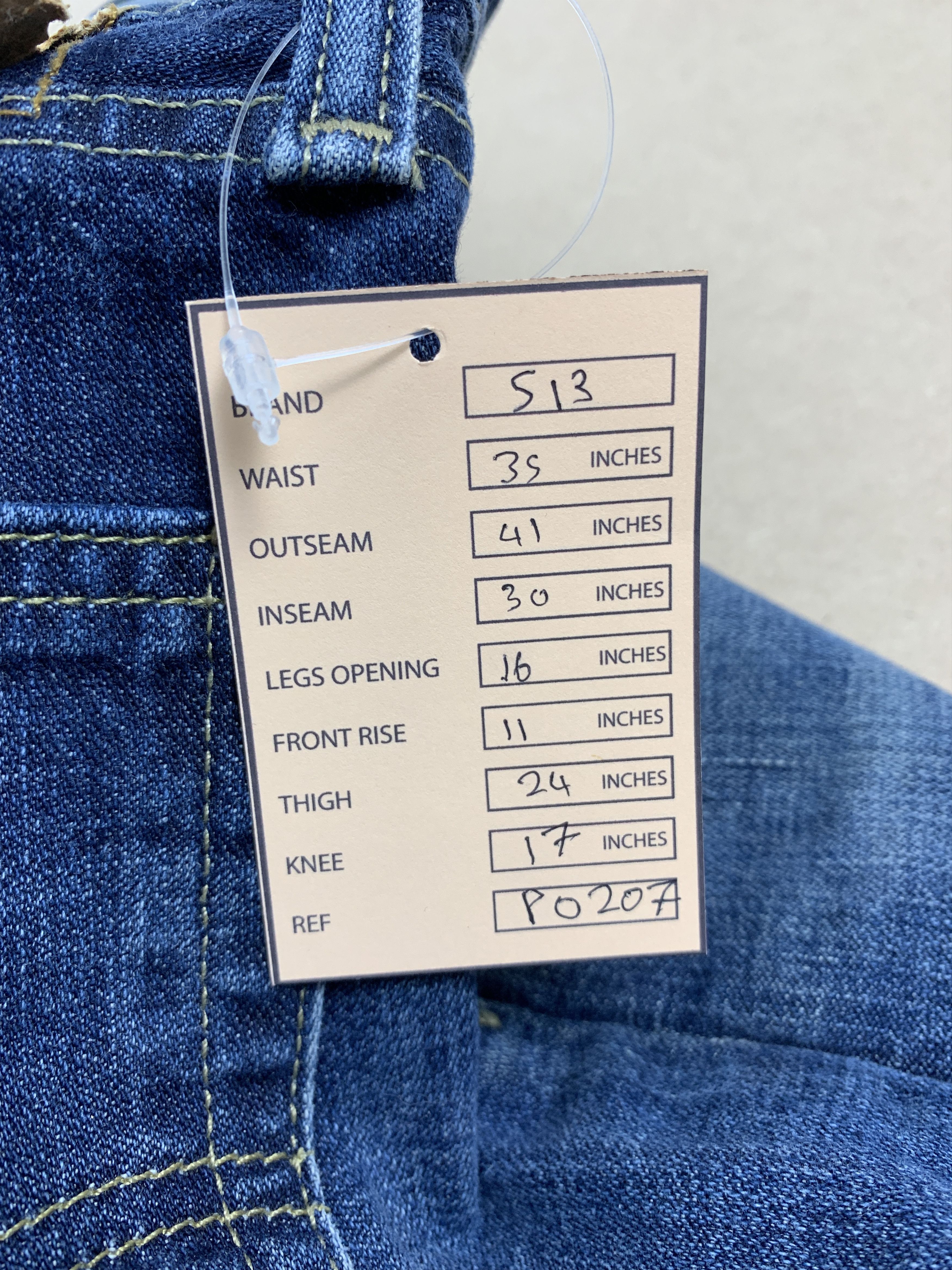 Levi's × Vintage Vintage Levi's 513 Slim Straight Cut Faded Distressed Jeans Size US 35 - 22 Thumbnail