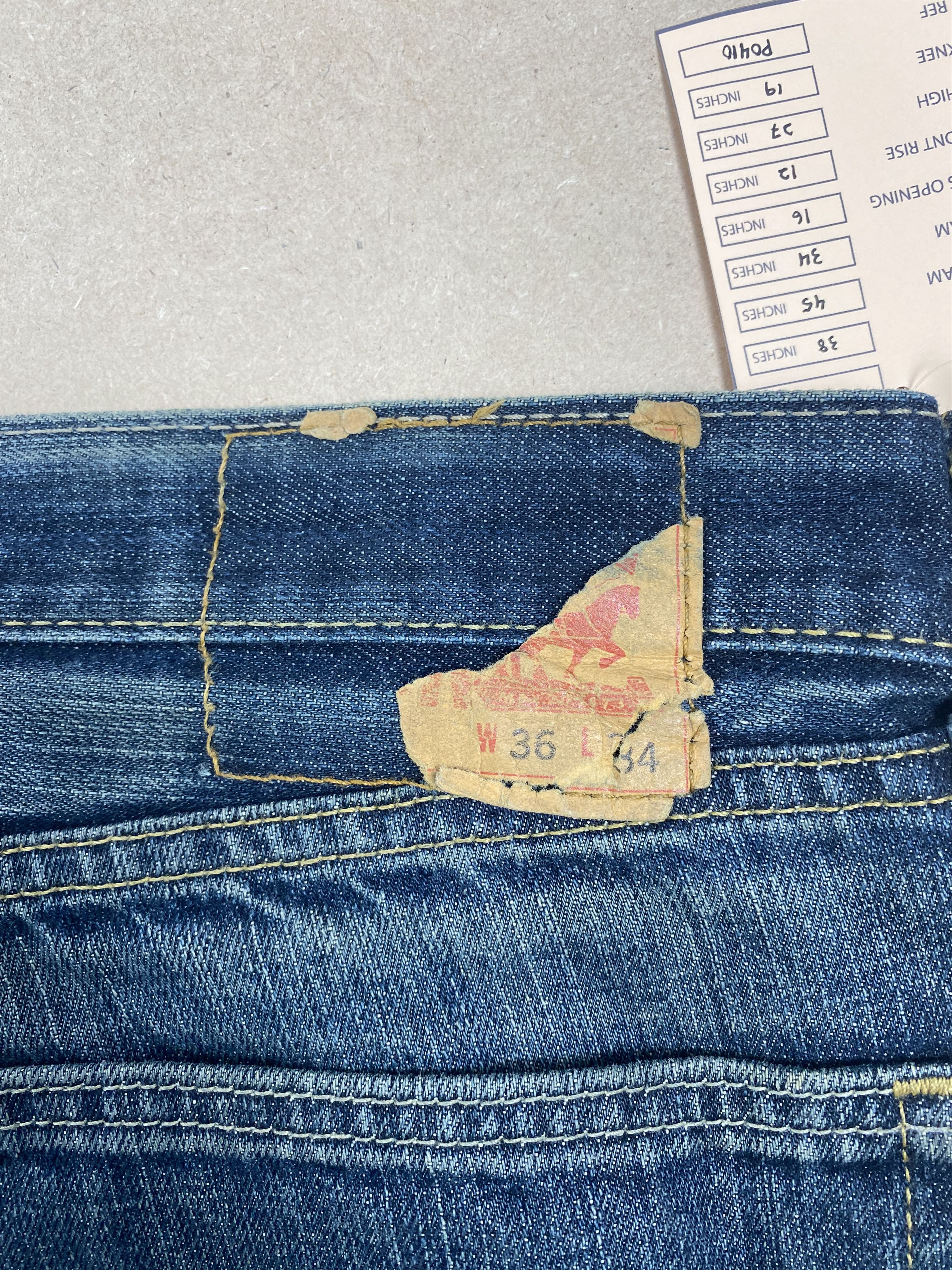 Levi's Vintage Levis 505 Straight Cut Faded Blue Jeans Size US 38 / EU 54 - 6 Thumbnail