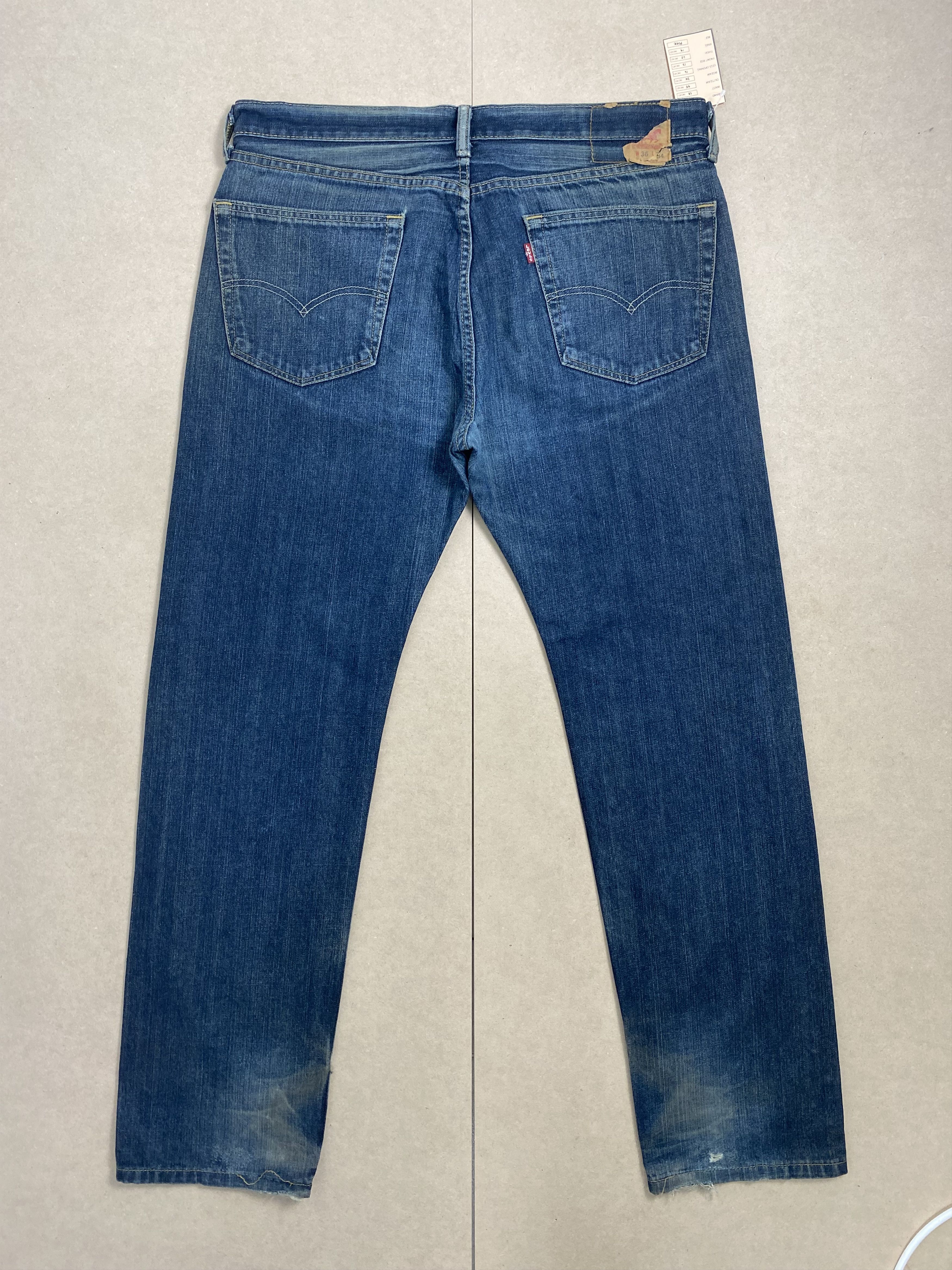 Levi's Vintage Levis 505 Straight Cut Faded Blue Jeans Size US 38 / EU 54 - 4 Thumbnail