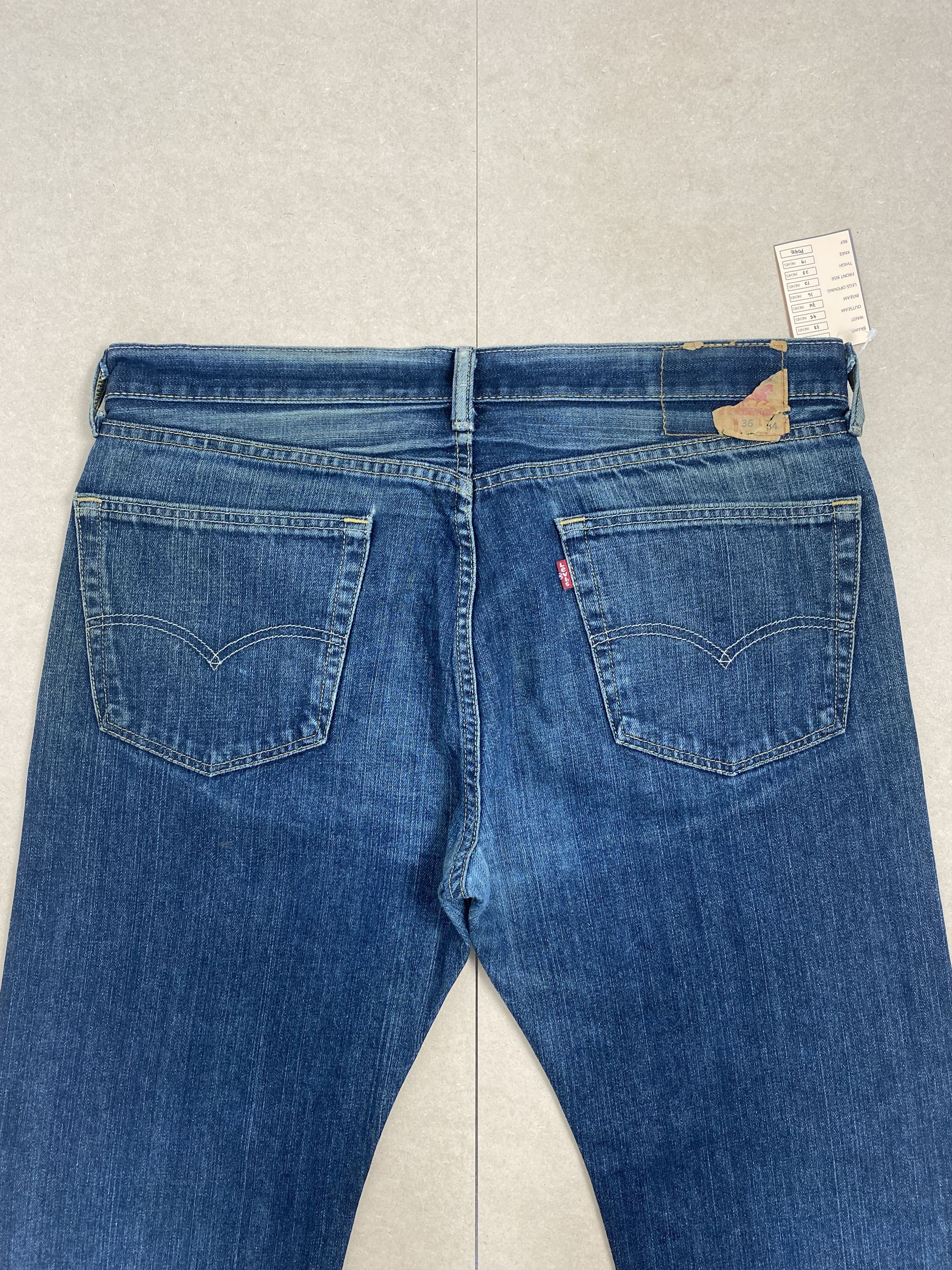 Levi's Vintage Levis 505 Straight Cut Faded Blue Jeans Size US 38 / EU 54 - 5 Thumbnail
