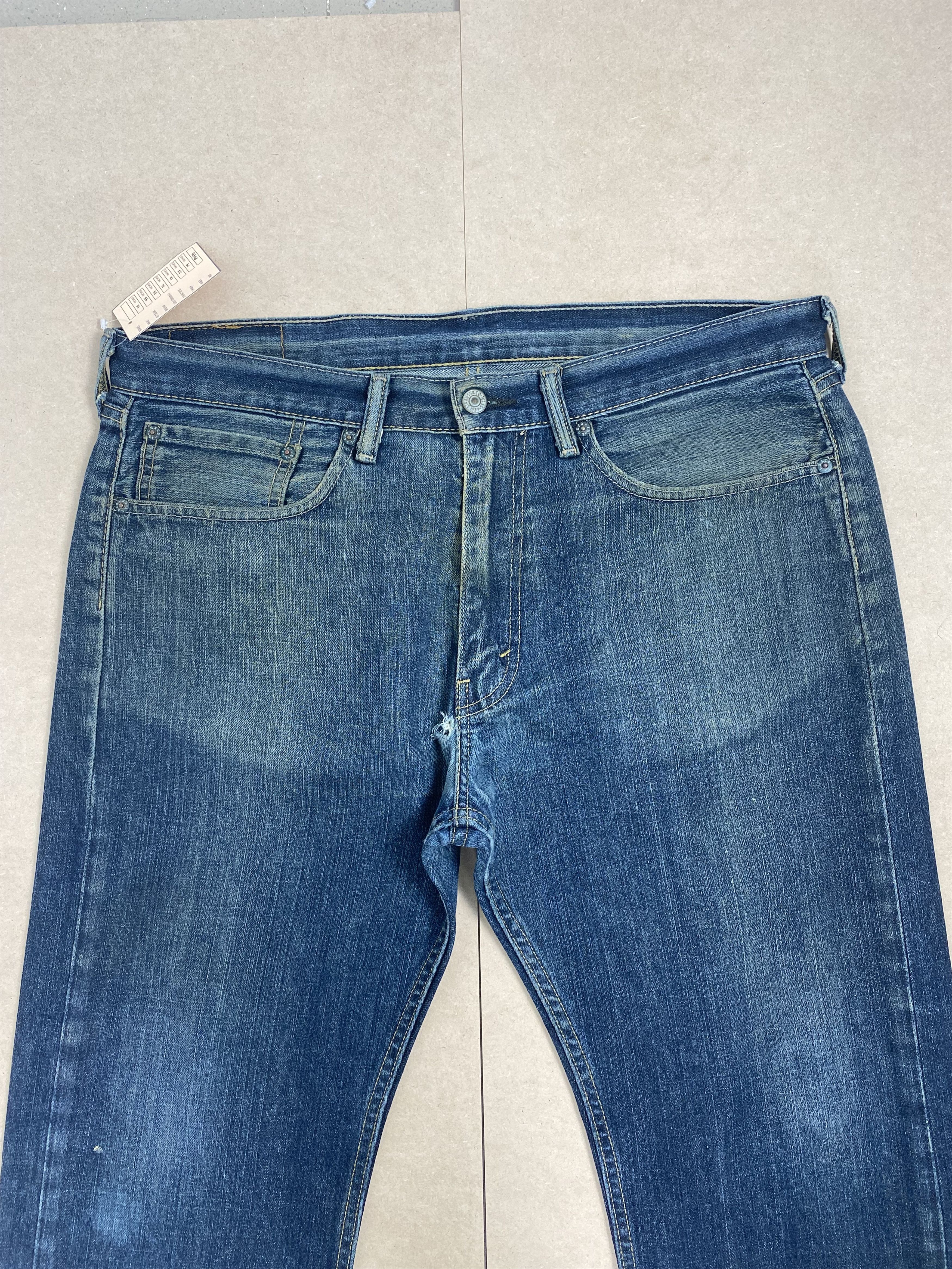 Levi's Vintage Levis 505 Straight Cut Faded Blue Jeans Size US 38 / EU 54 - 2 Thumbnail
