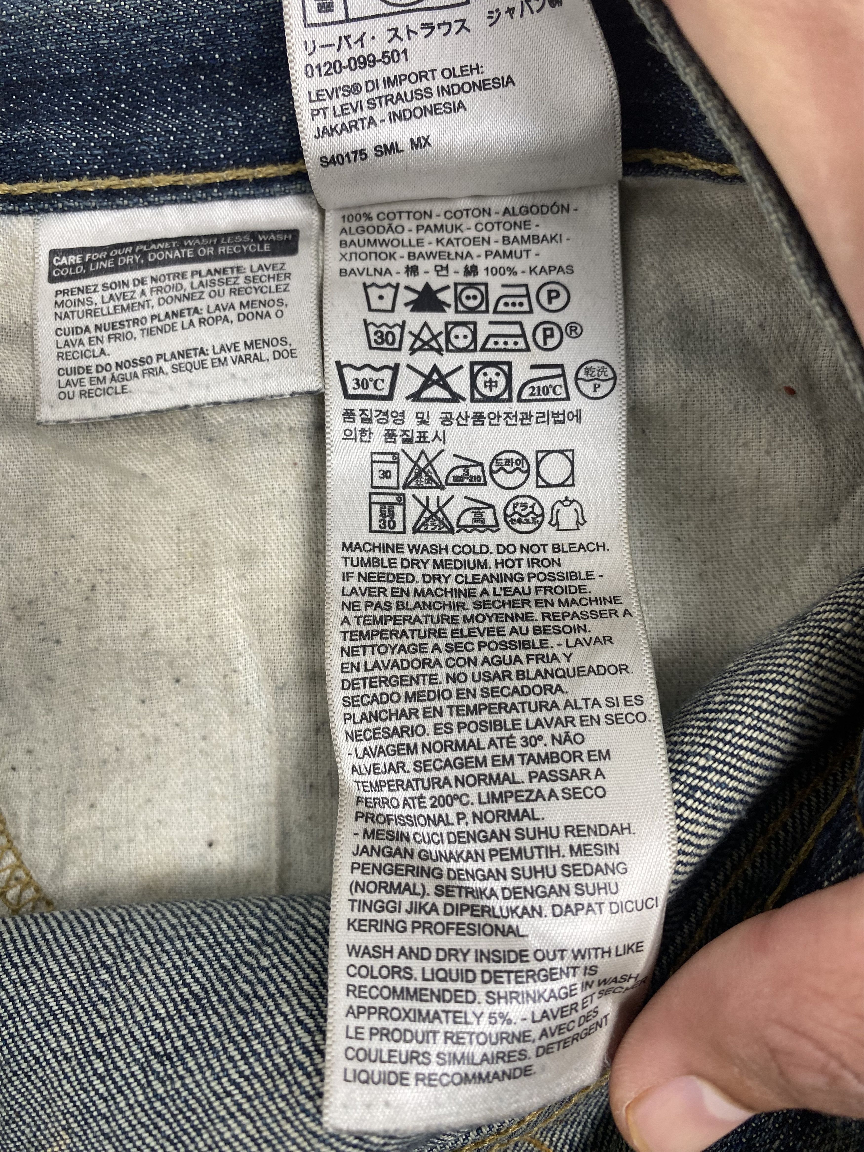 Levi's Vintage Levis 505 Straight Cut Faded Blue Jeans Size US 38 / EU 54 - 11 Thumbnail
