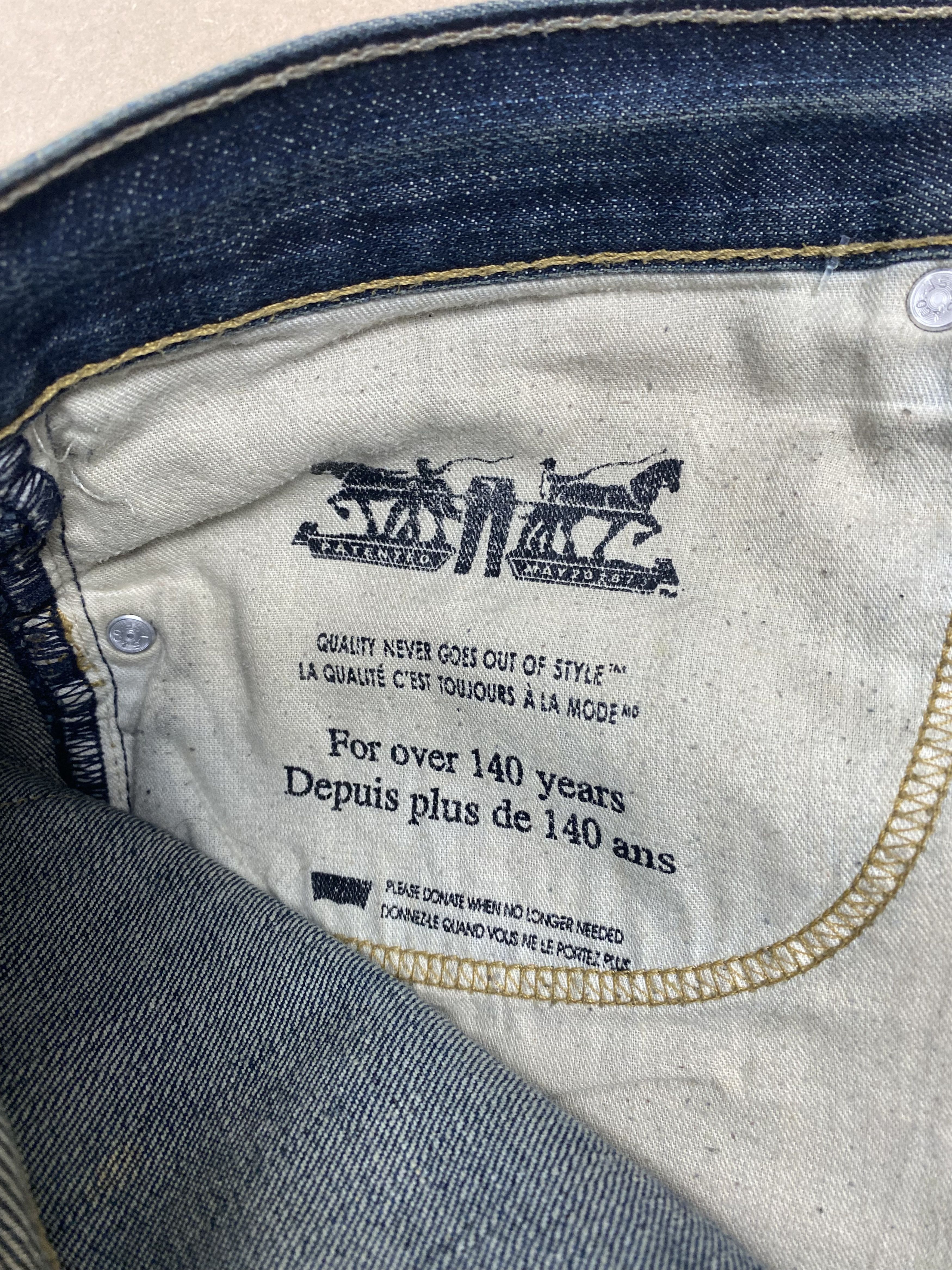 Levi's Vintage Levis 505 Straight Cut Faded Blue Jeans Size US 38 / EU 54 - 7 Thumbnail