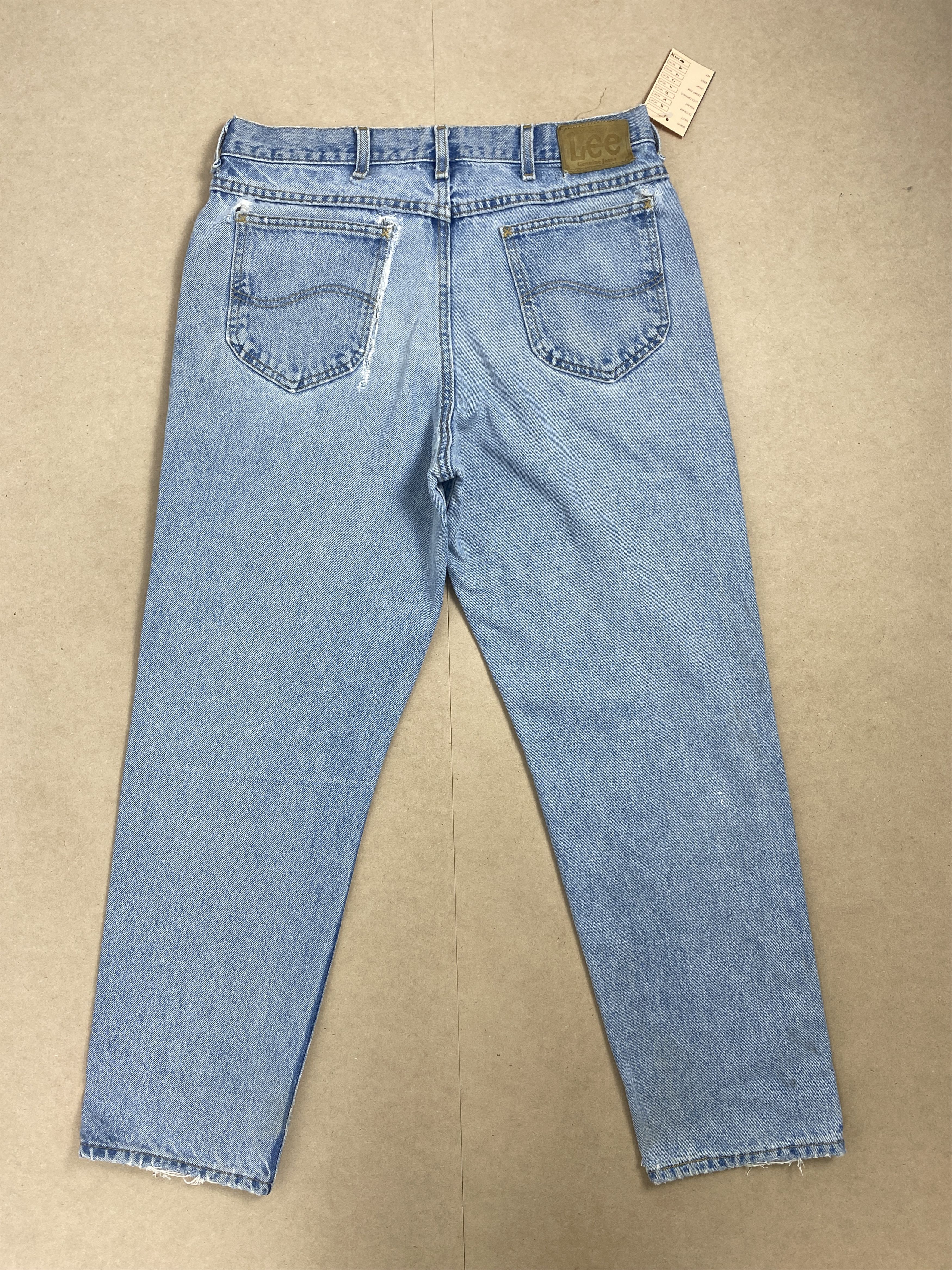 Lee Vintage Lee Straight Cut Distressed Faded Jeans P0434 Size US 33 - 6 Thumbnail