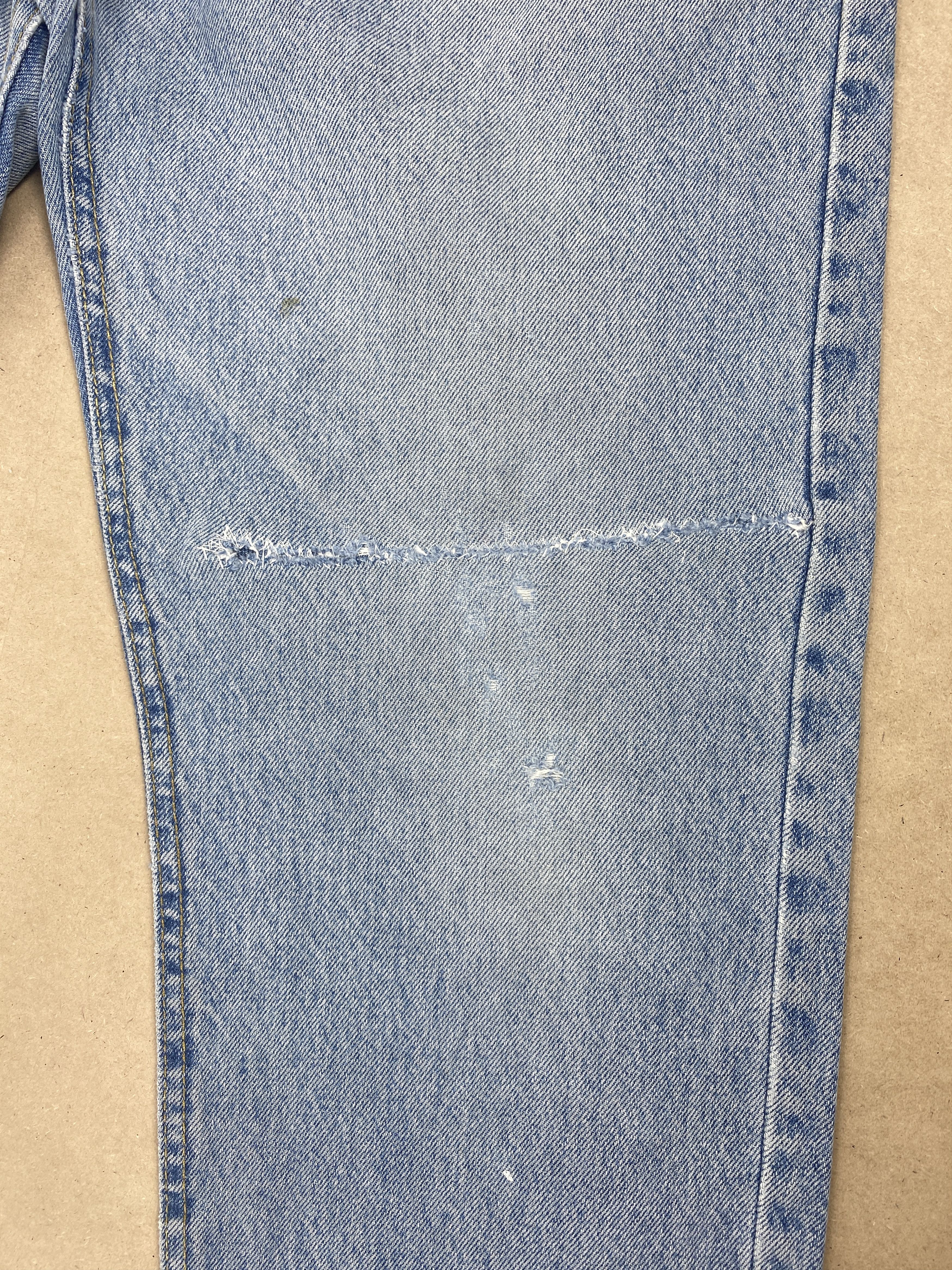 Lee Vintage Lee Straight Cut Distressed Faded Jeans P0434 Size US 33 - 3 Thumbnail