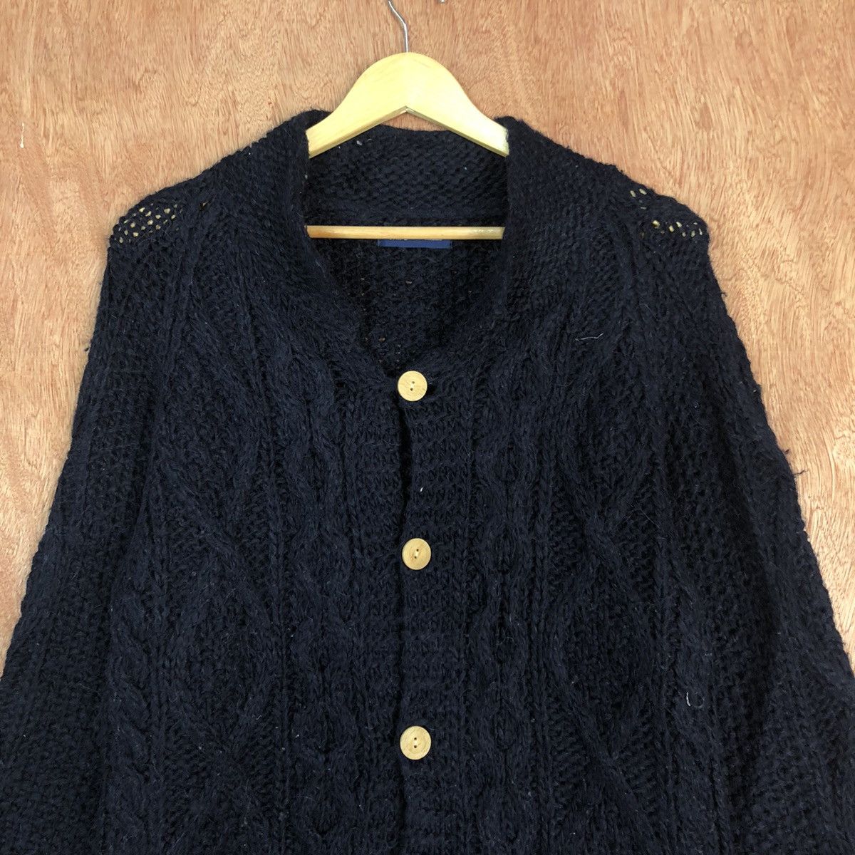 SHIPS DLL Ships Dark Blue mesh net japan Knitwear #c600 Size US M / EU 48-50 / 2 - 8 Thumbnail