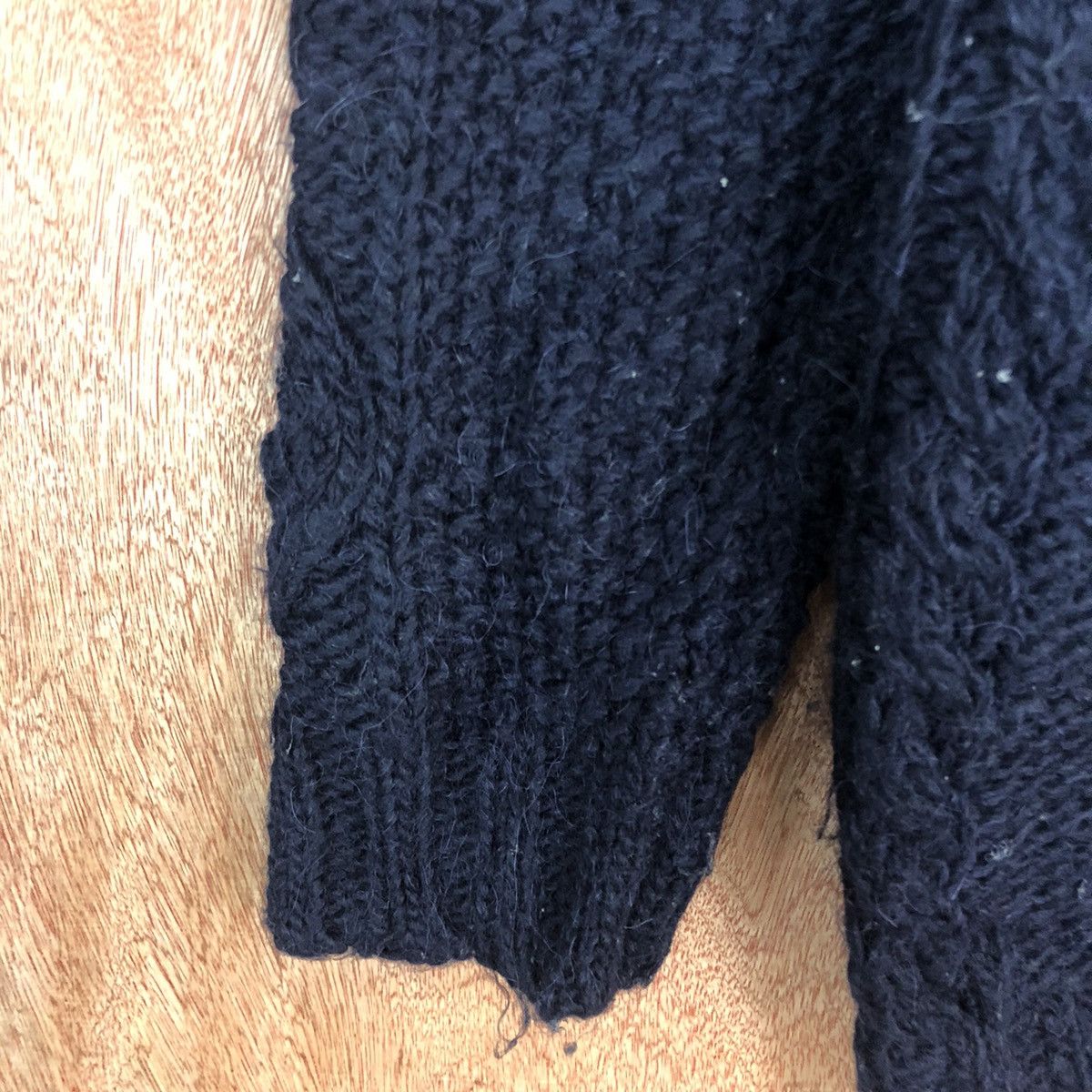 SHIPS DLL Ships Dark Blue mesh net japan Knitwear #c600 Size US M / EU 48-50 / 2 - 6 Thumbnail