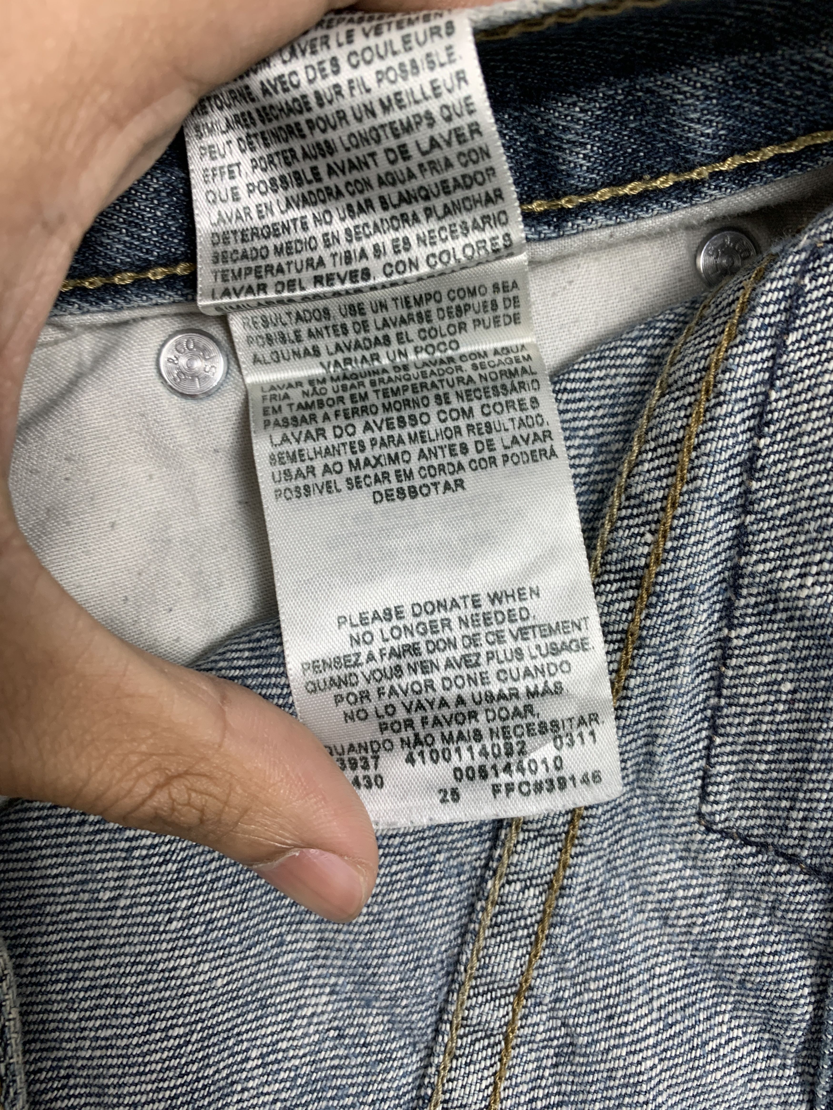 Levi's × Vintage Vintage Levis 514 Straight Cut Faded Blue Jeans Size US 36 / EU 52 - 16 Thumbnail