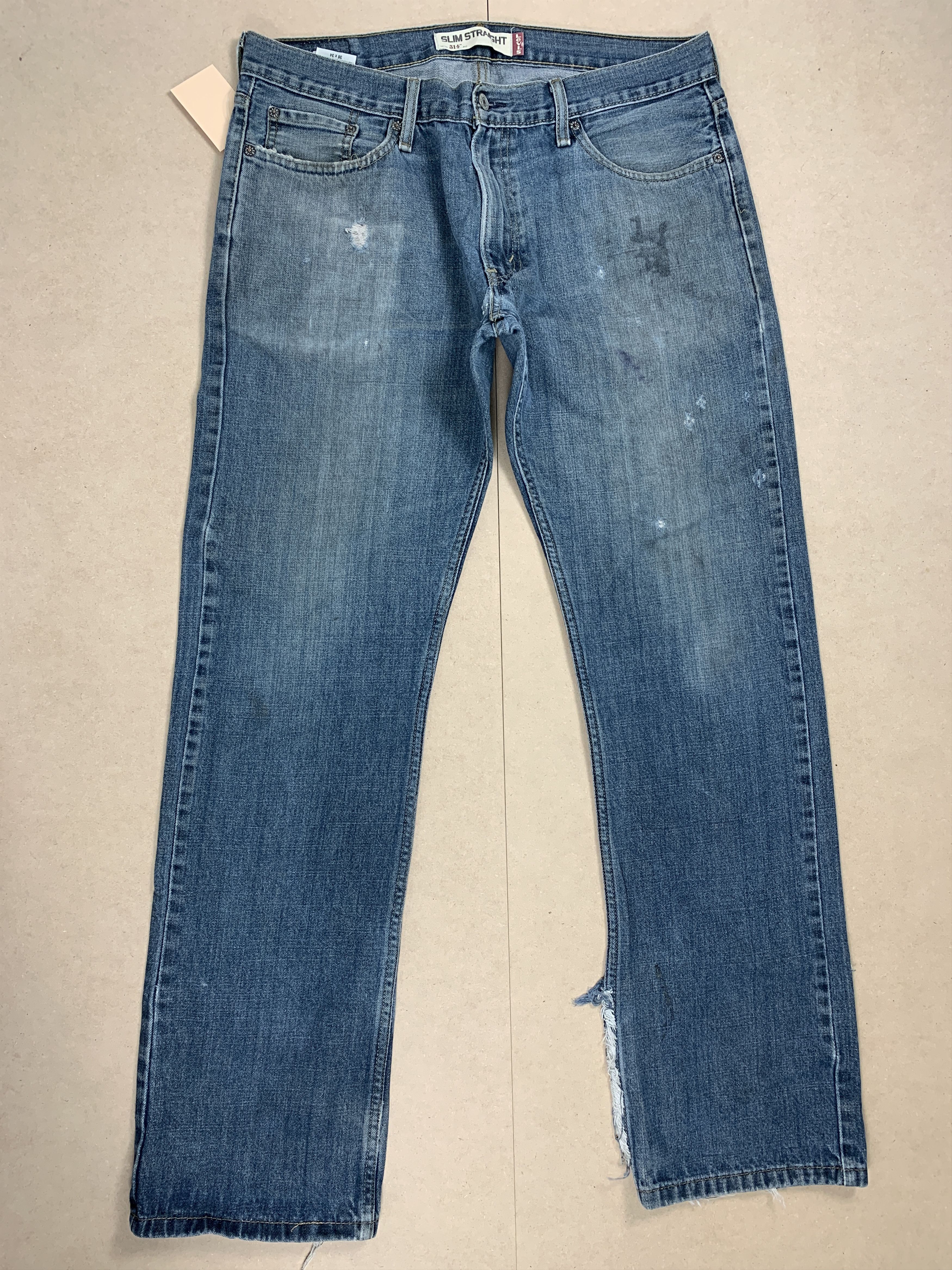 Levi's × Vintage Vintage Levis 514 Straight Cut Faded Blue Jeans Size US 36 / EU 52 - 1 Thumbnail