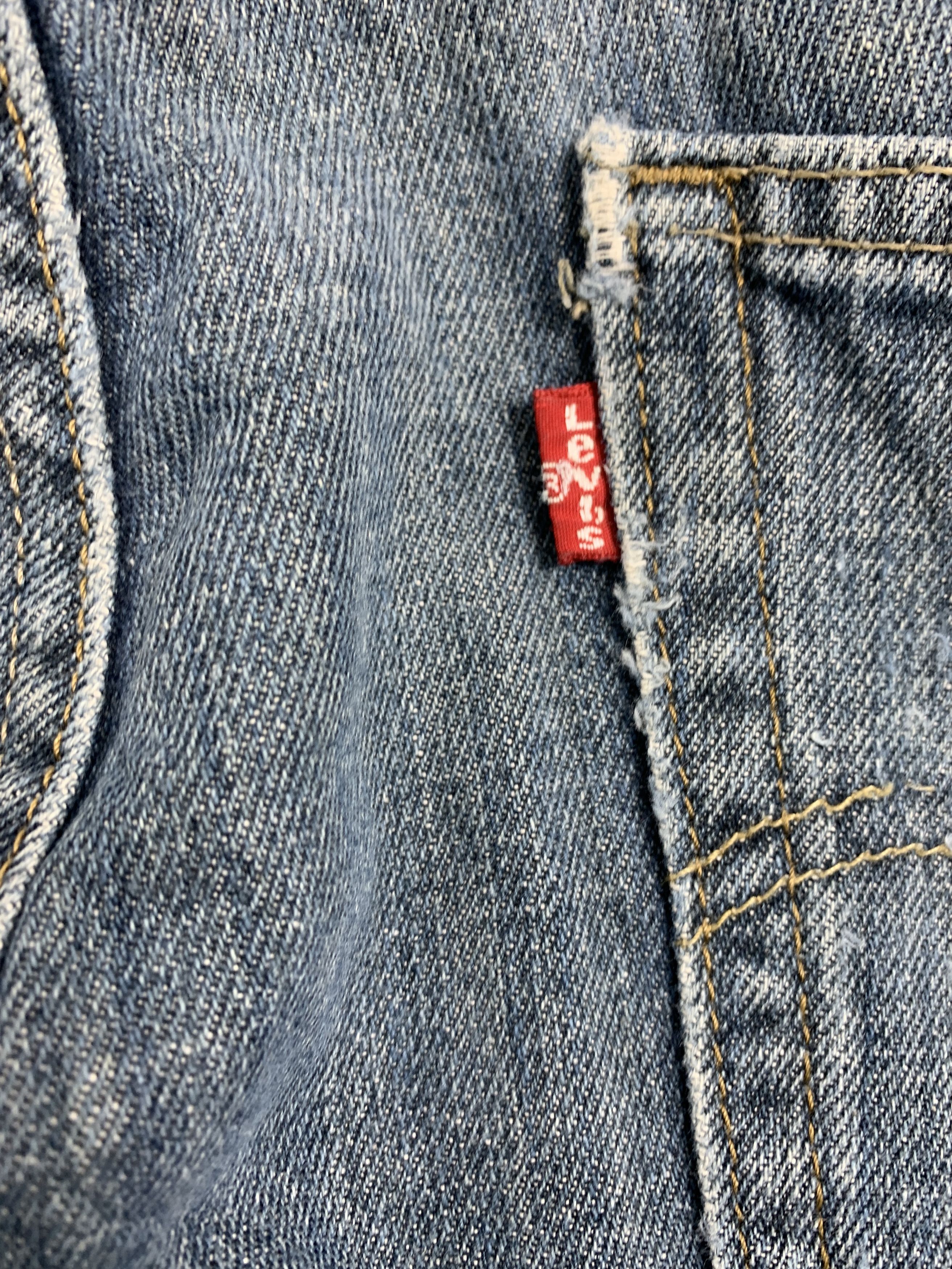 Levi's × Vintage Vintage Levis 514 Straight Cut Faded Blue Jeans Size US 36 / EU 52 - 13 Thumbnail