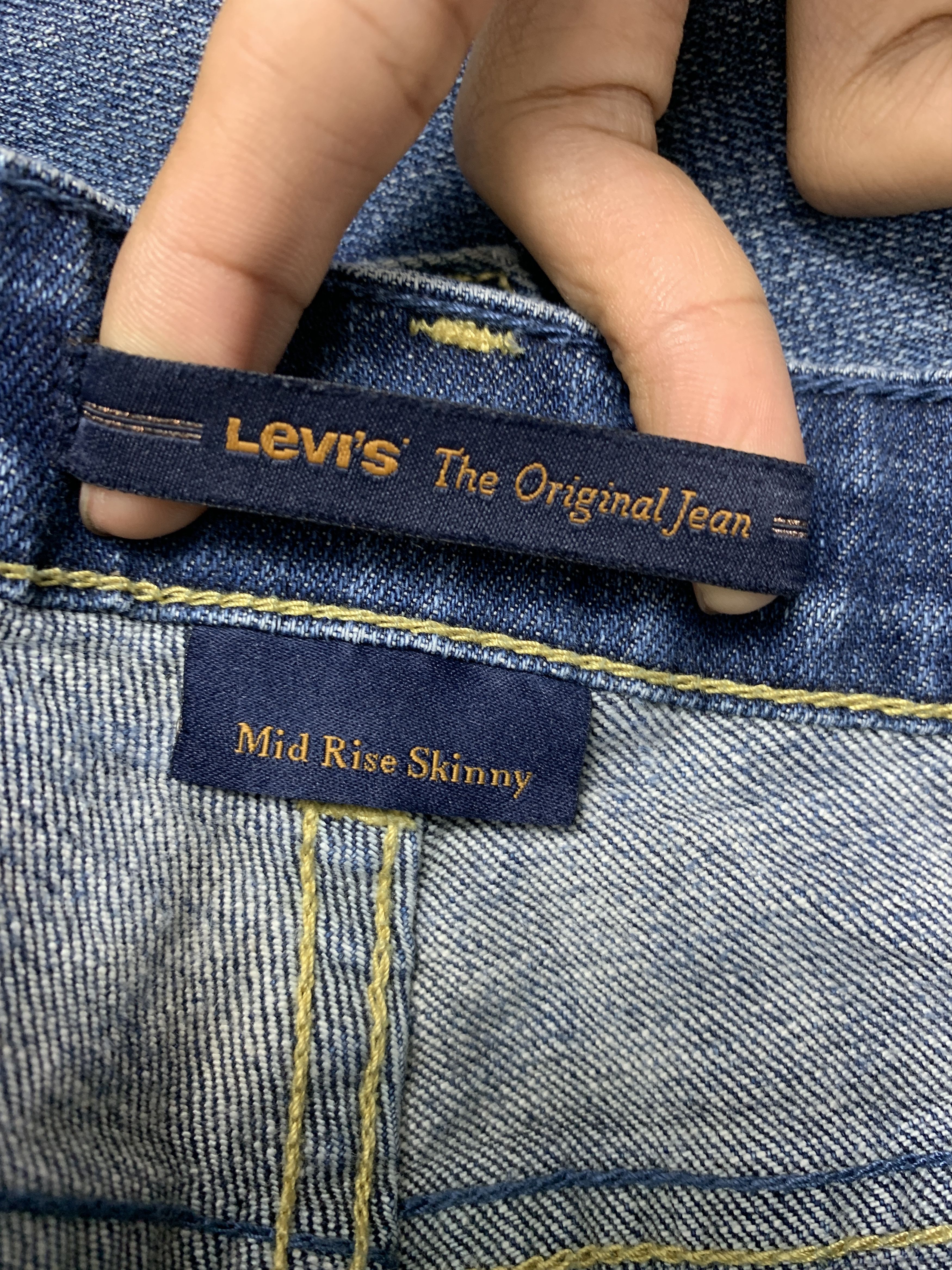Levi's Vintage Levis Mid Skinny Distressed Jeans P0294 Size 34" / US 12 / IT 48 - 13 Thumbnail