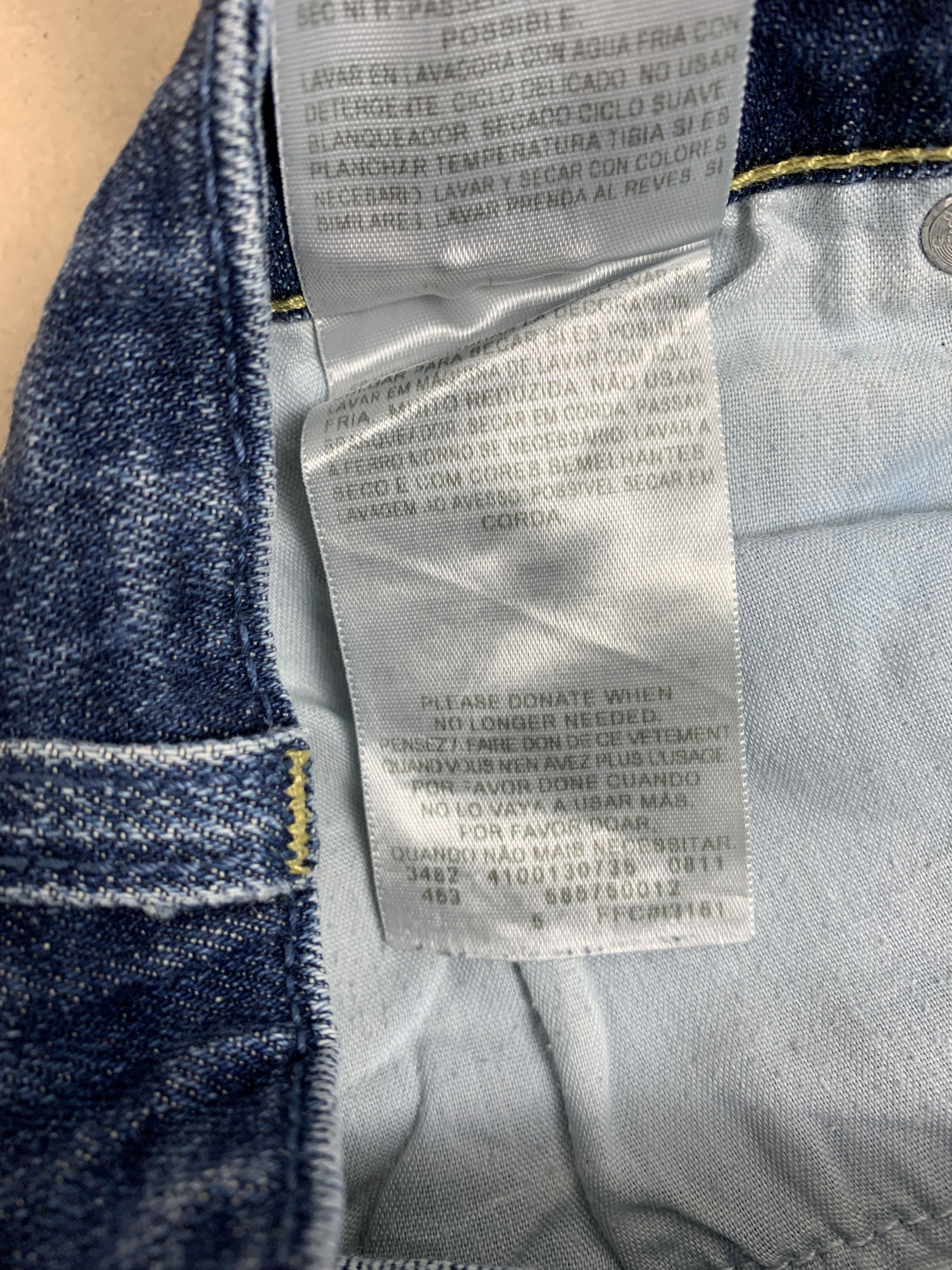 Levi's Vintage Levis Mid Skinny Distressed Jeans P0294 Size 34" / US 12 / IT 48 - 14 Thumbnail