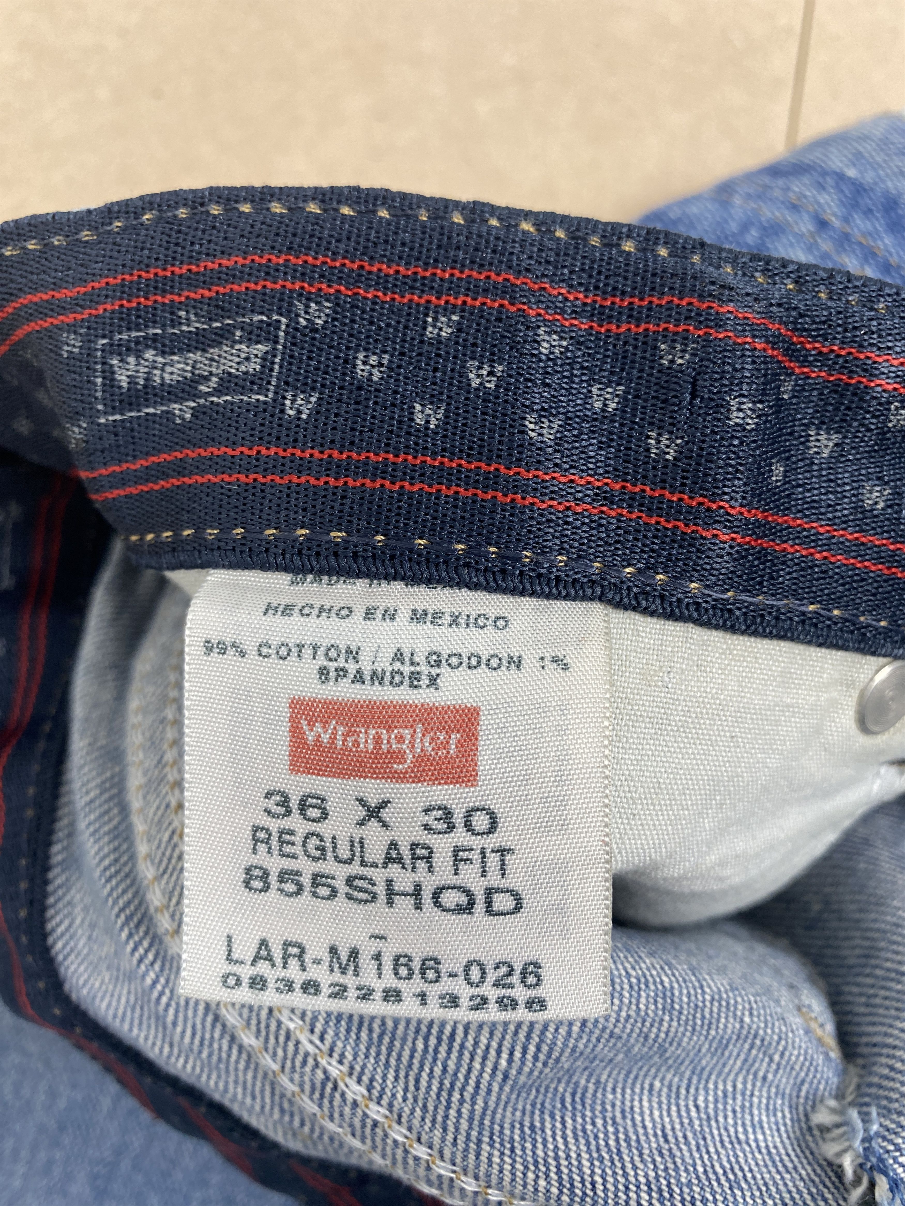 Vintage Vintage Wrangler Distressed Straight Cut Faded Blue Jeans Size US 38 / EU 54 - 11 Thumbnail