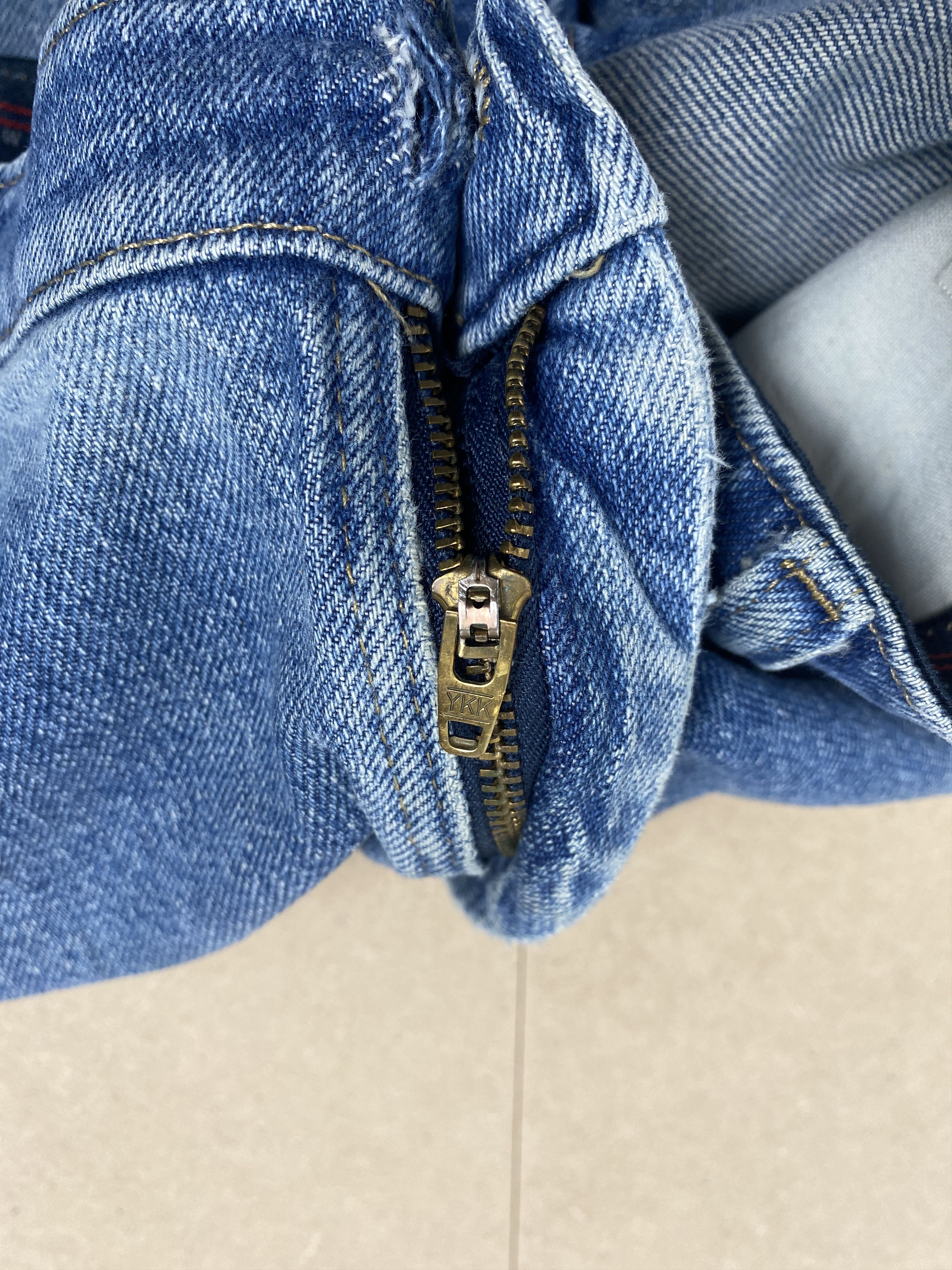 Vintage Vintage Wrangler Distressed Straight Cut Faded Blue Jeans Size US 38 / EU 54 - 15 Thumbnail