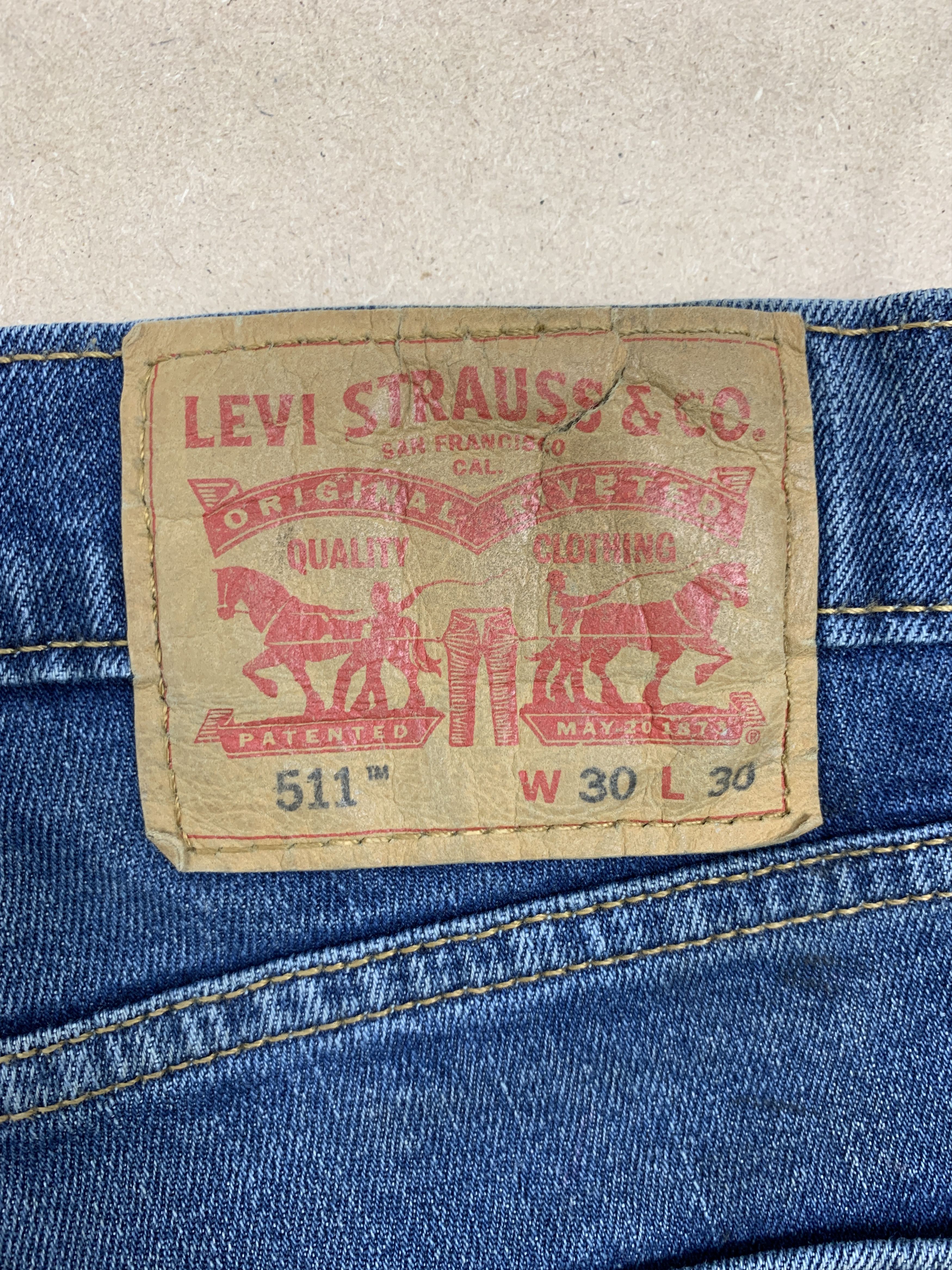 Levi's Vintage Levi's 511 Slim Fit Faded Jeans P0202 Size US 30 / EU 46 - 8 Thumbnail