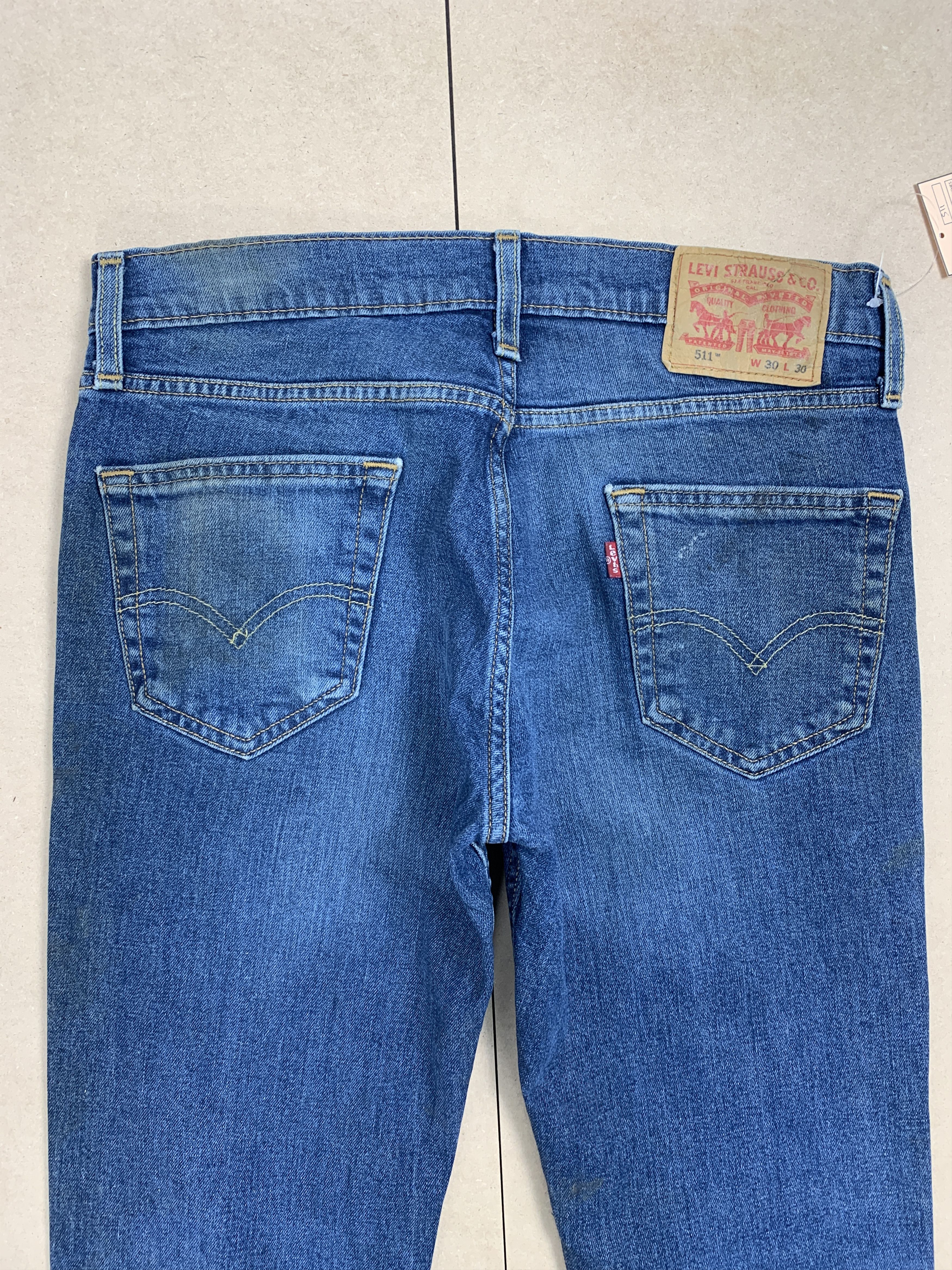 Levi's Vintage Levi's 511 Slim Fit Faded Jeans P0202 Size US 30 / EU 46 - 7 Thumbnail