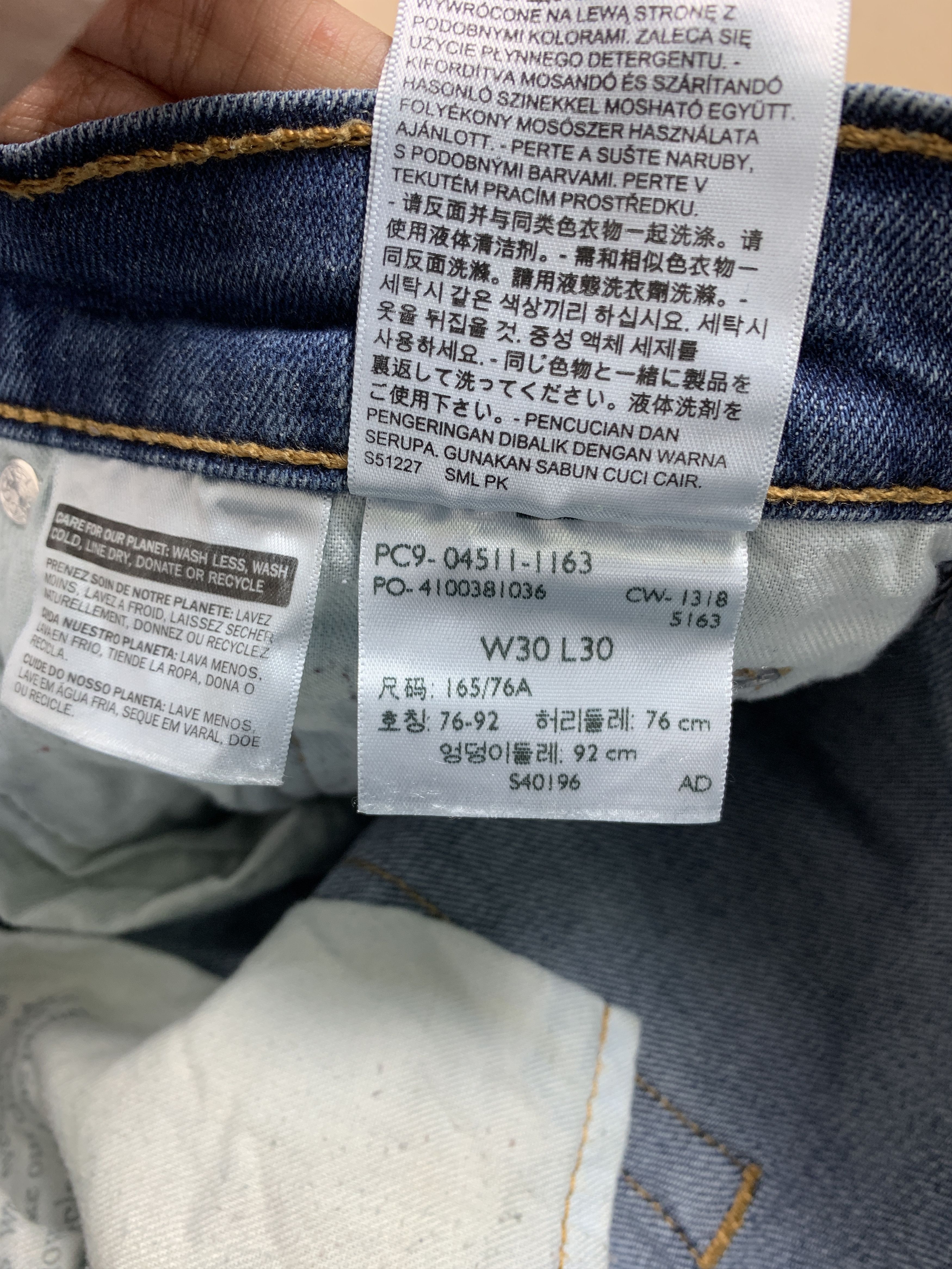 Levi's Vintage Levi's 511 Slim Fit Faded Jeans P0202 Size US 30 / EU 46 - 15 Thumbnail
